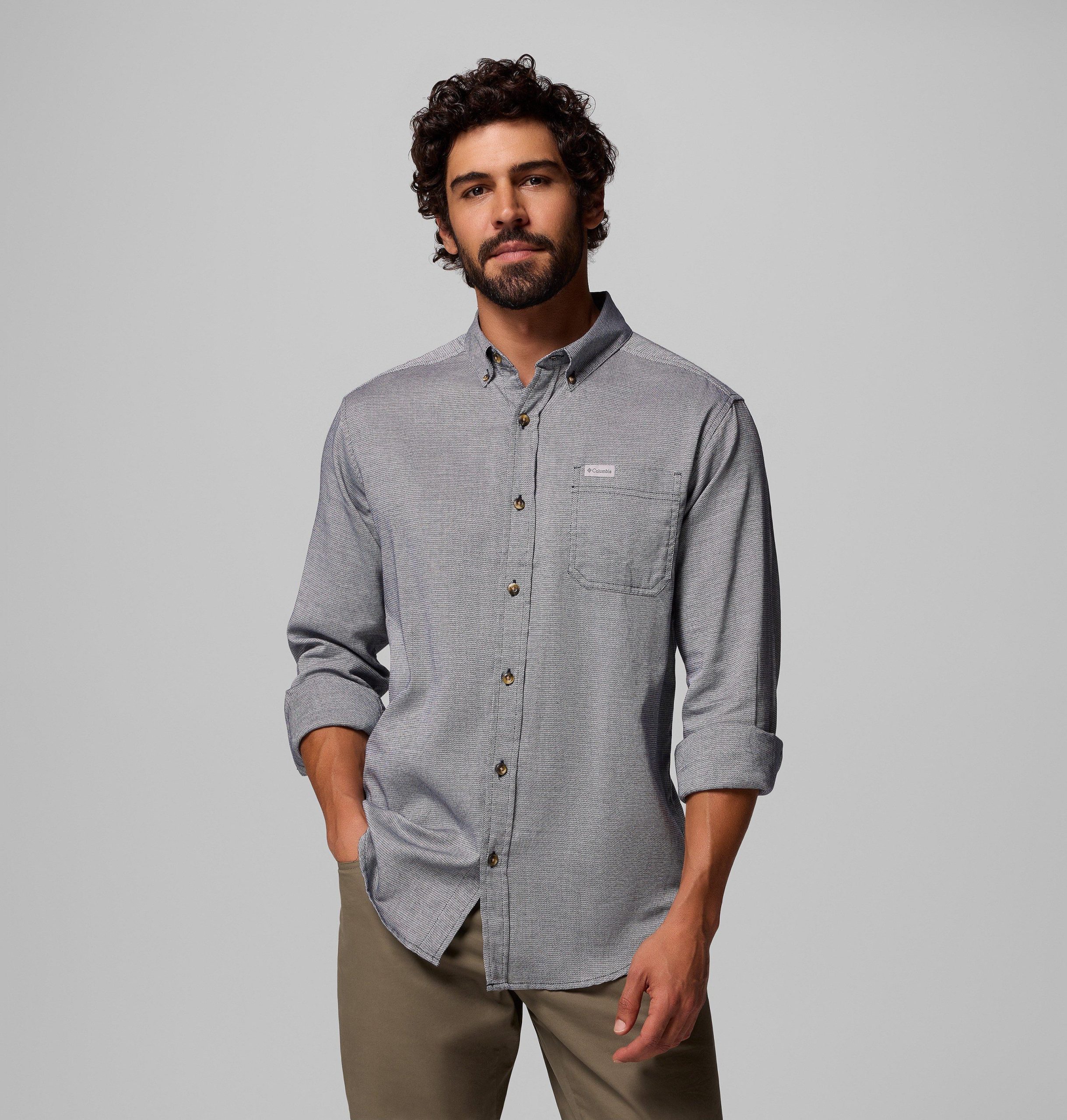 heren rapid rivers ii shirt met lange mouwen - lang