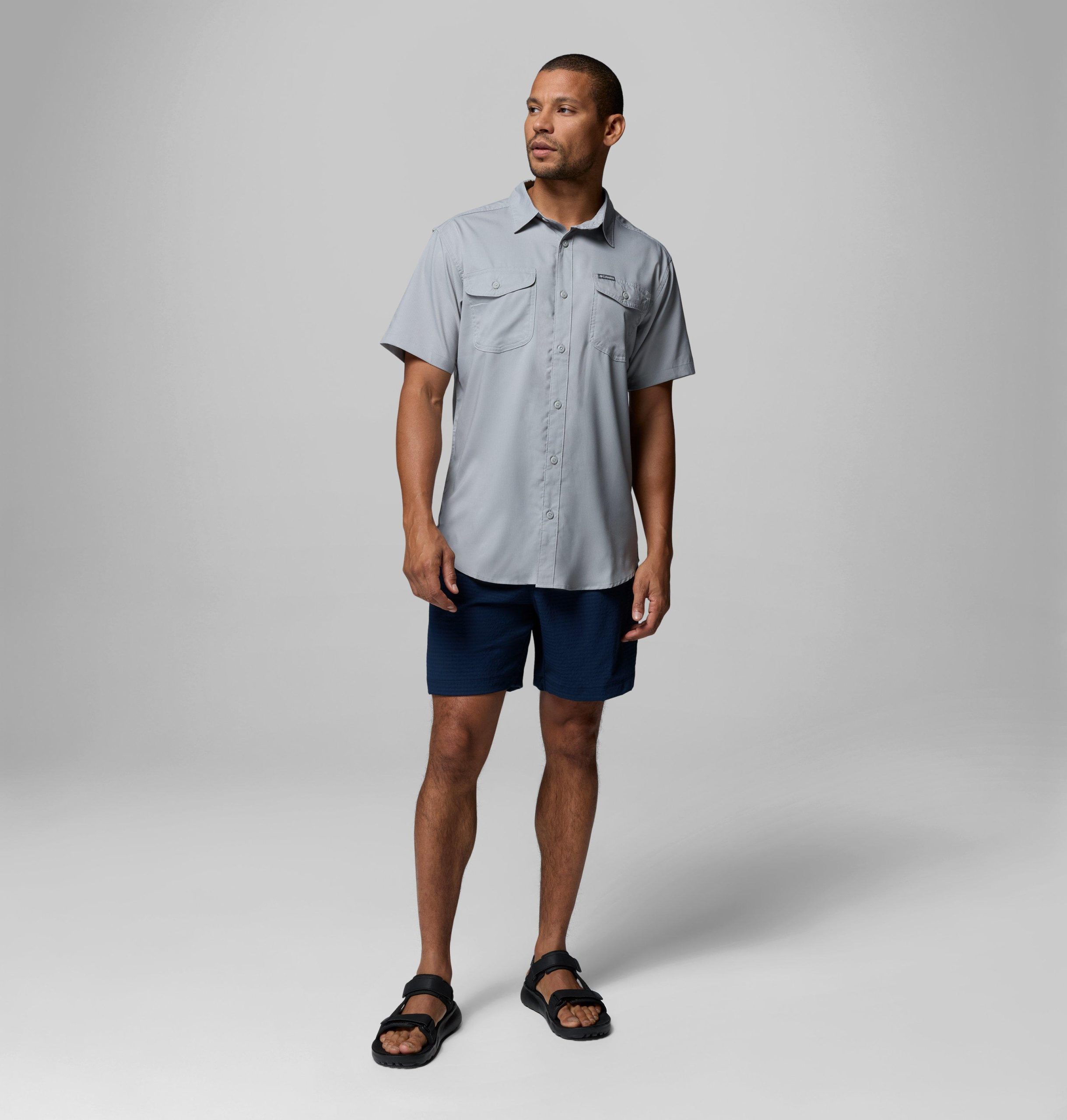 heren utilizer ii effen shirt met korte mouwen