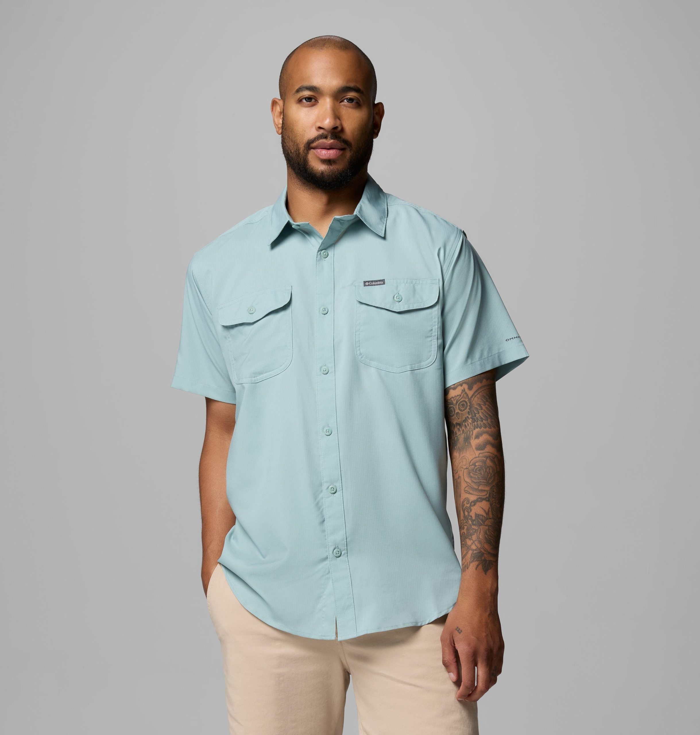 heren utilizer ii effen shirt met korte mouwen – lang
