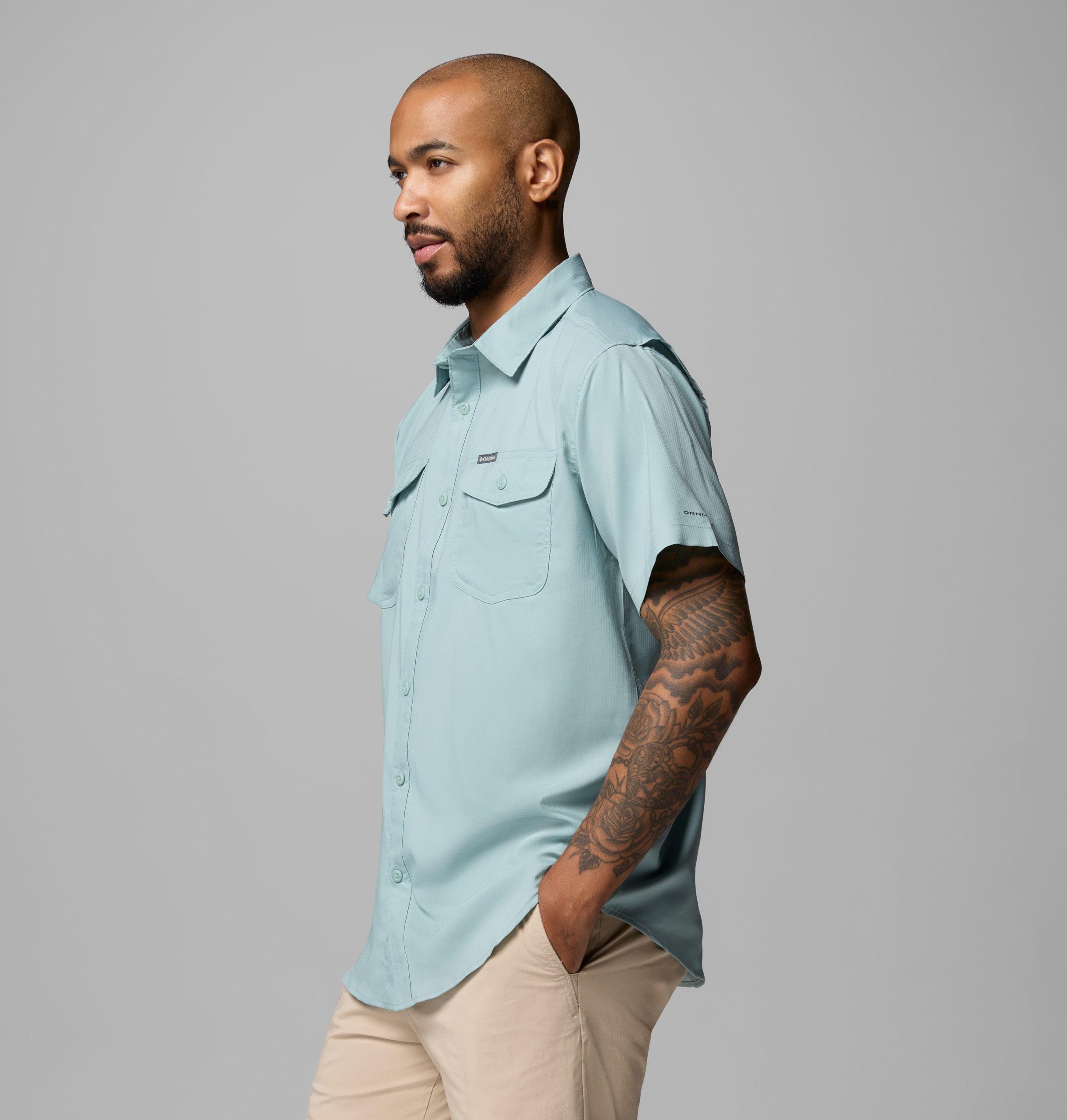 heren utilizer ii effen shirt met korte mouwen – lang