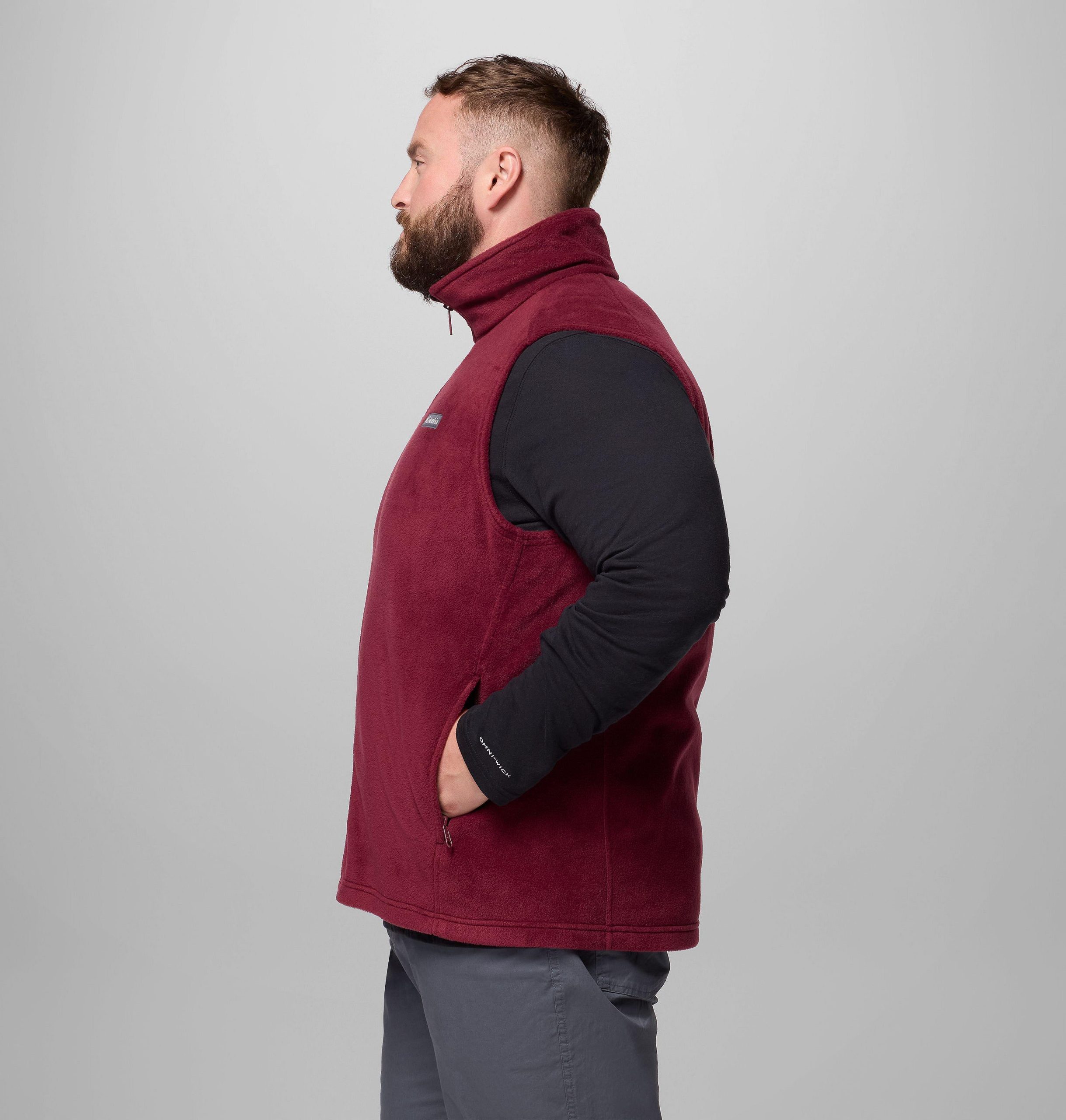 heren steens mountain fleece vest - groot