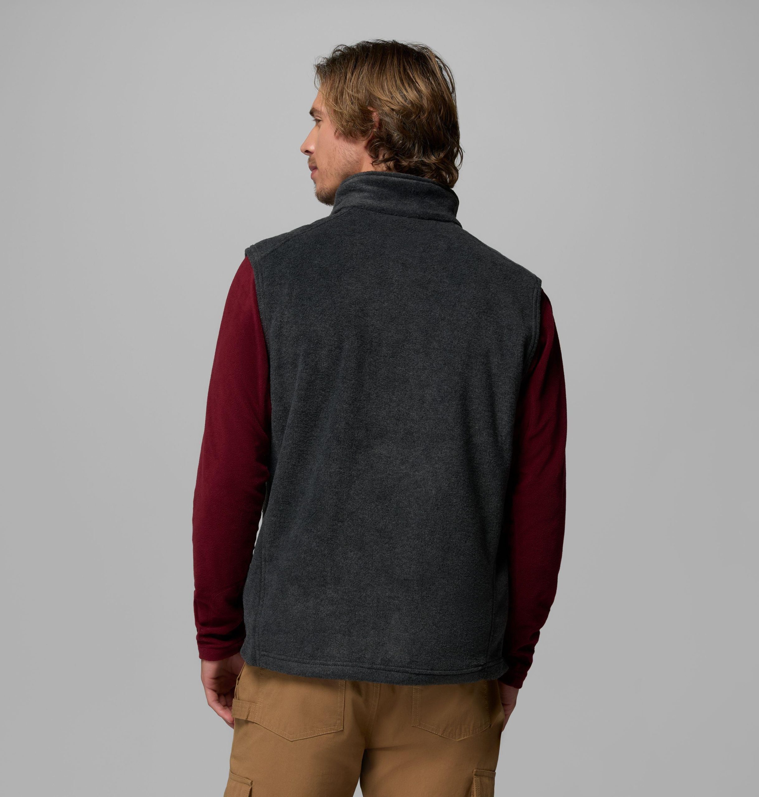heren steens mountain fleece vest - lang