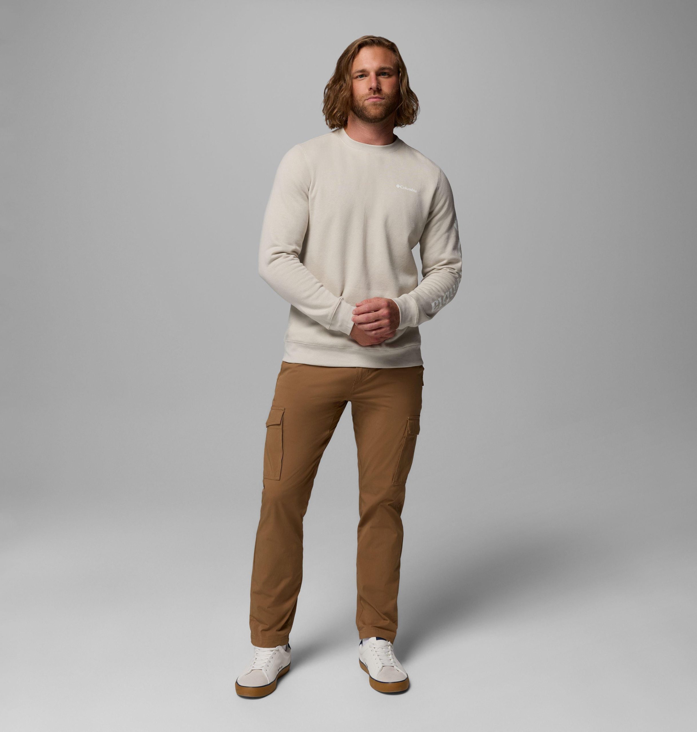 heren columbia trek crew sweatshirt