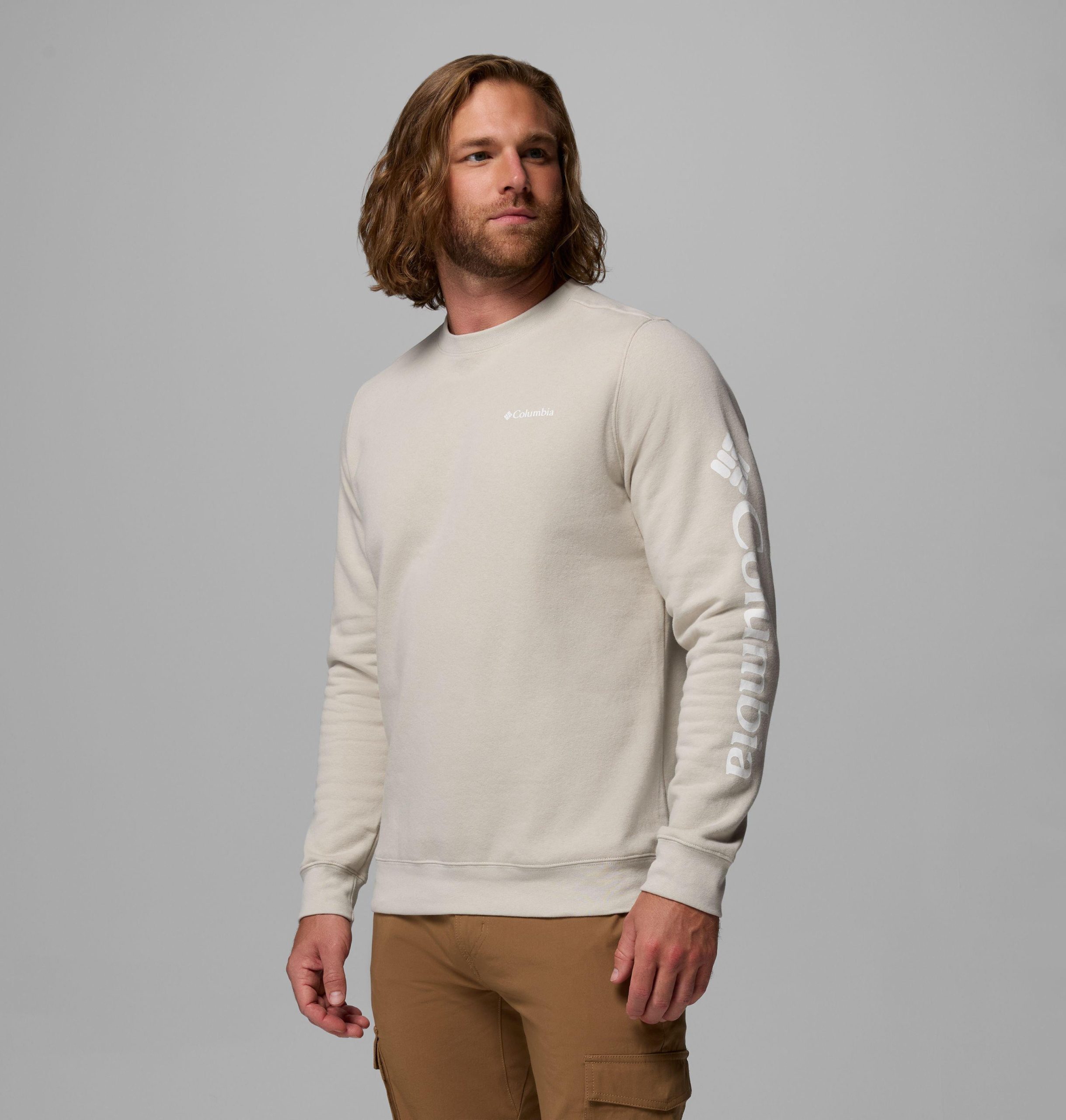 heren columbia trek crew sweatshirt