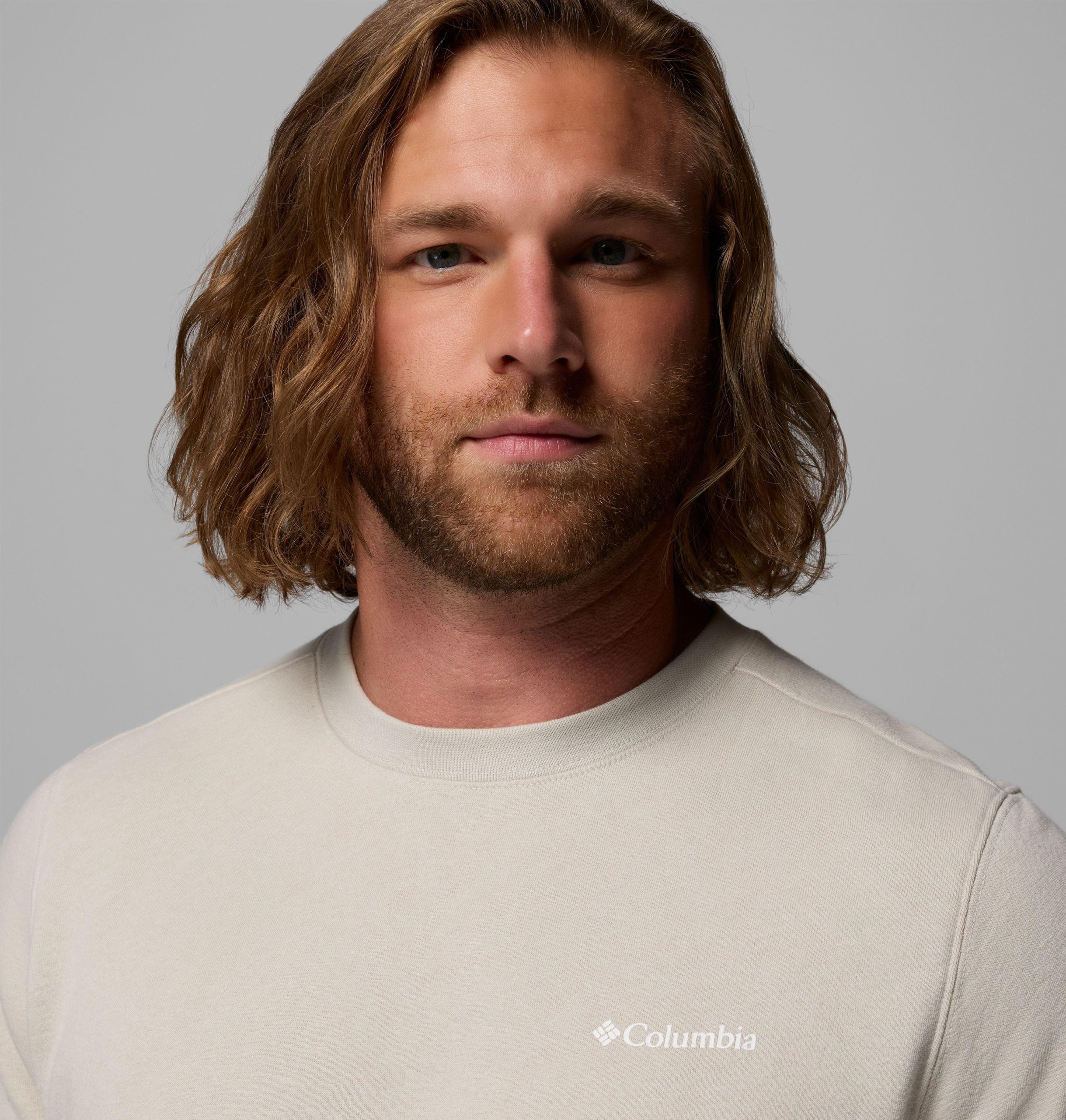 heren columbia trek crew sweatshirt
