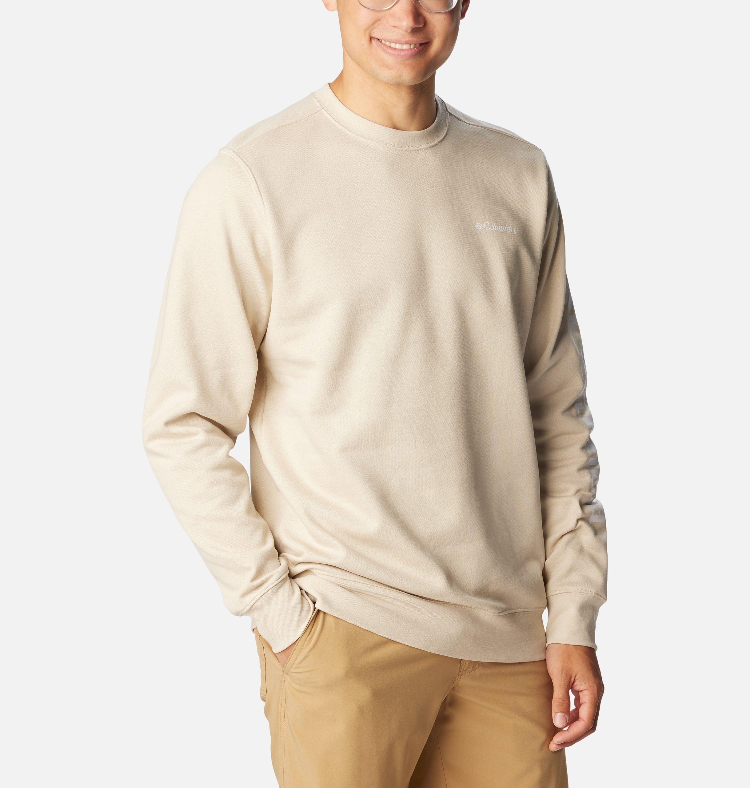 heren columbia trek crew sweatshirt