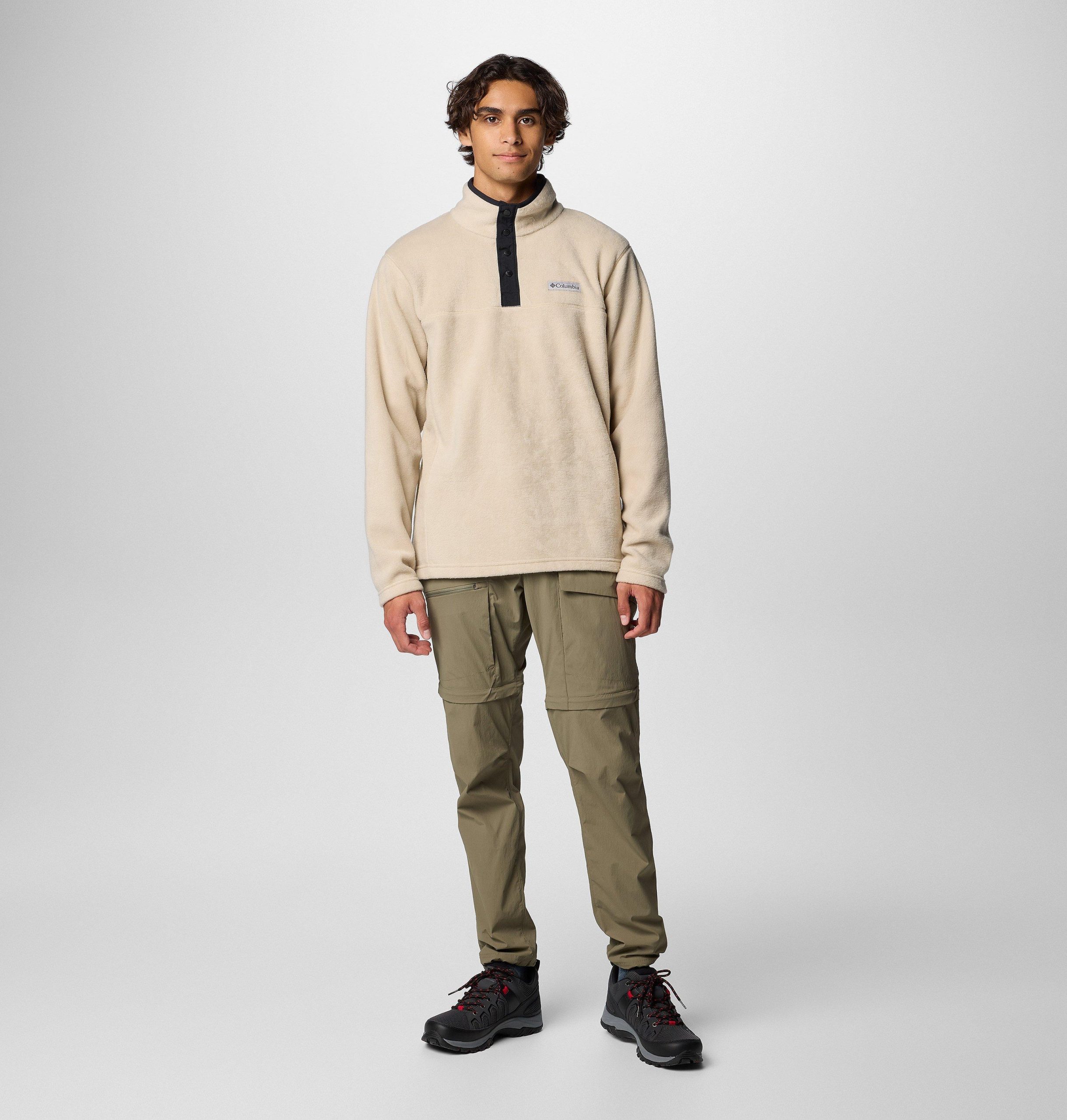 heren steens mountain half snap ii fleece pullover - lang