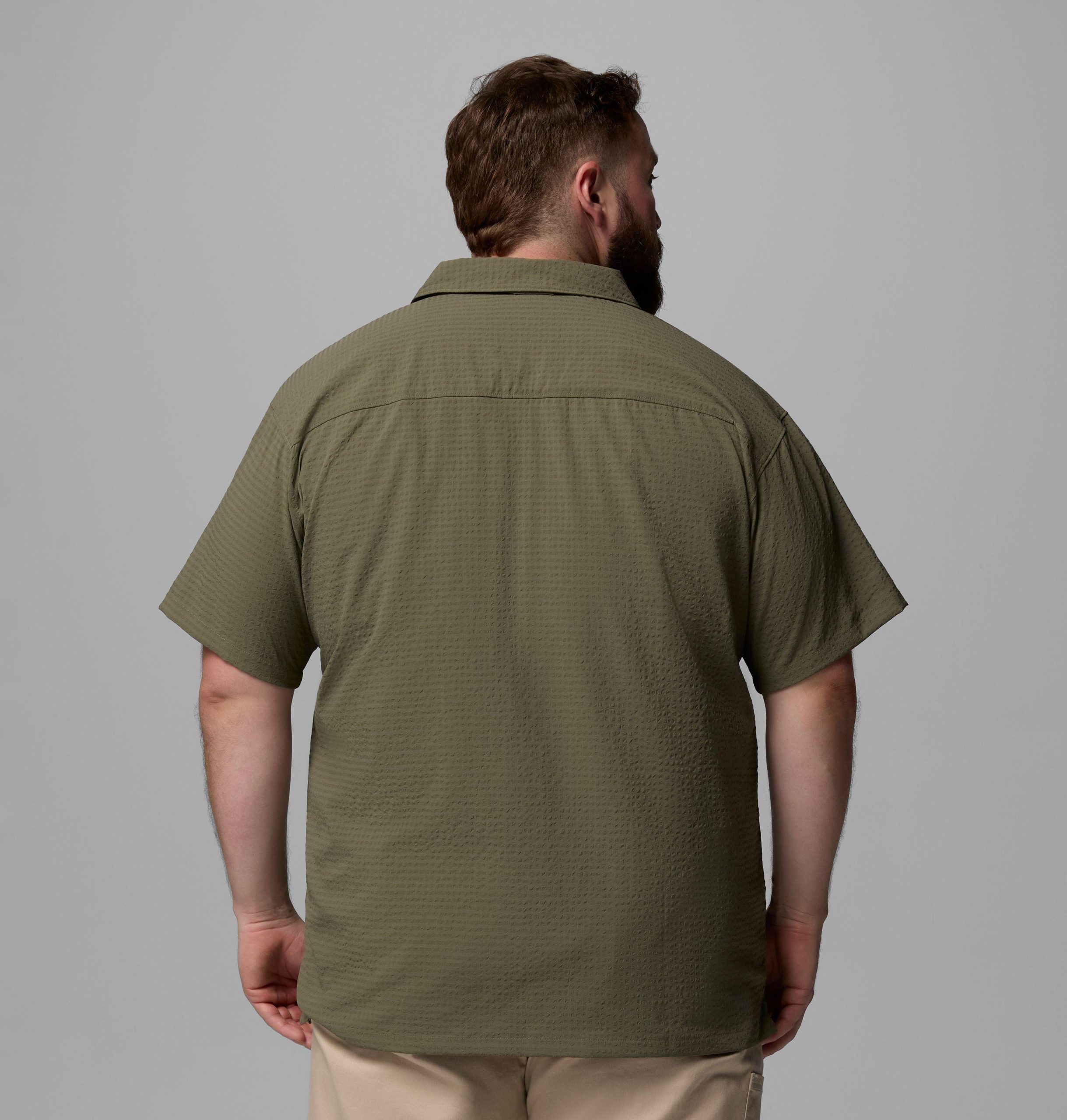 heren utilizer camp shirt met korte mouwen - grote maten