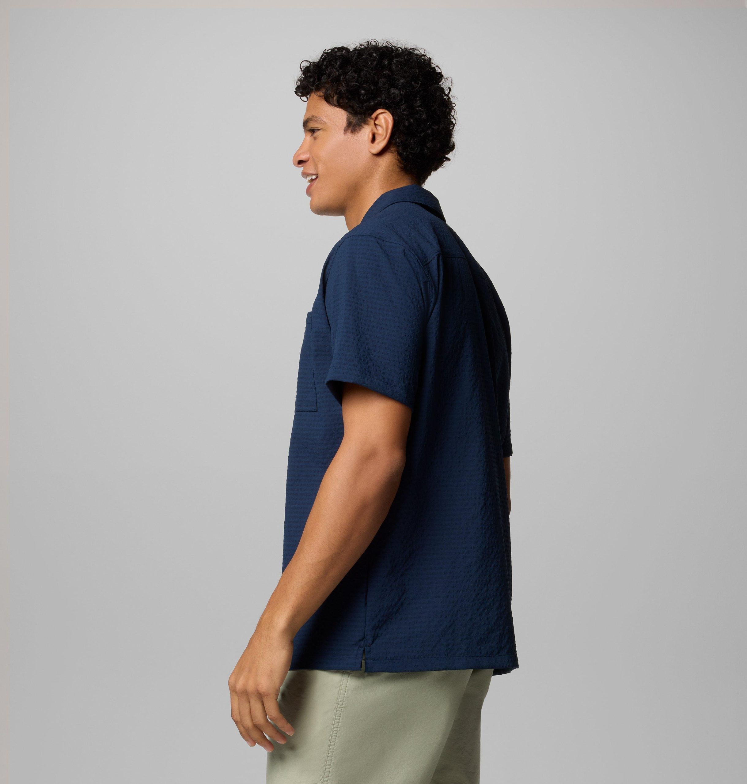 heren utilizer camp shirt met korte mouwen - lang