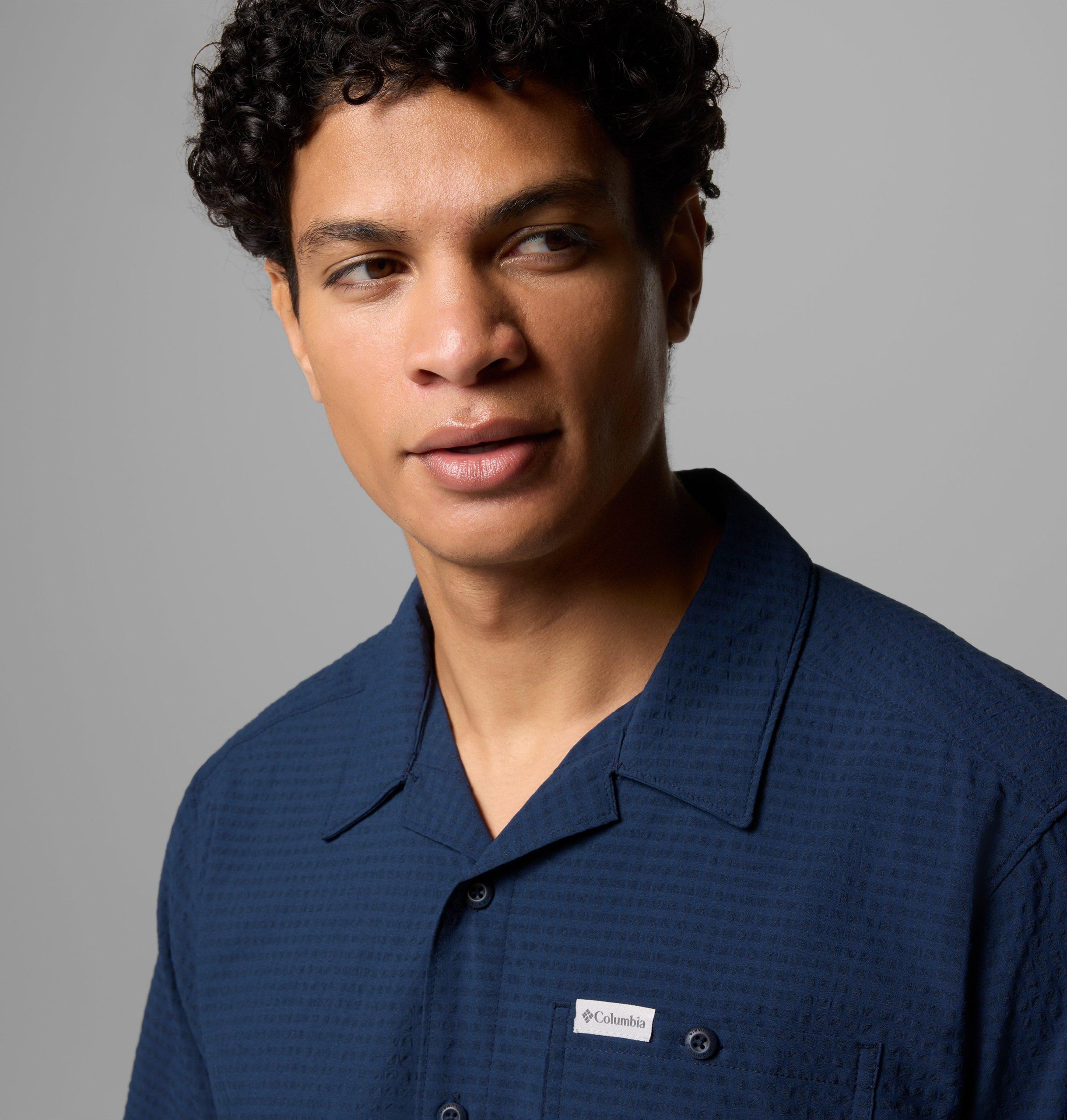 heren utilizer camp shirt met korte mouwen - lang