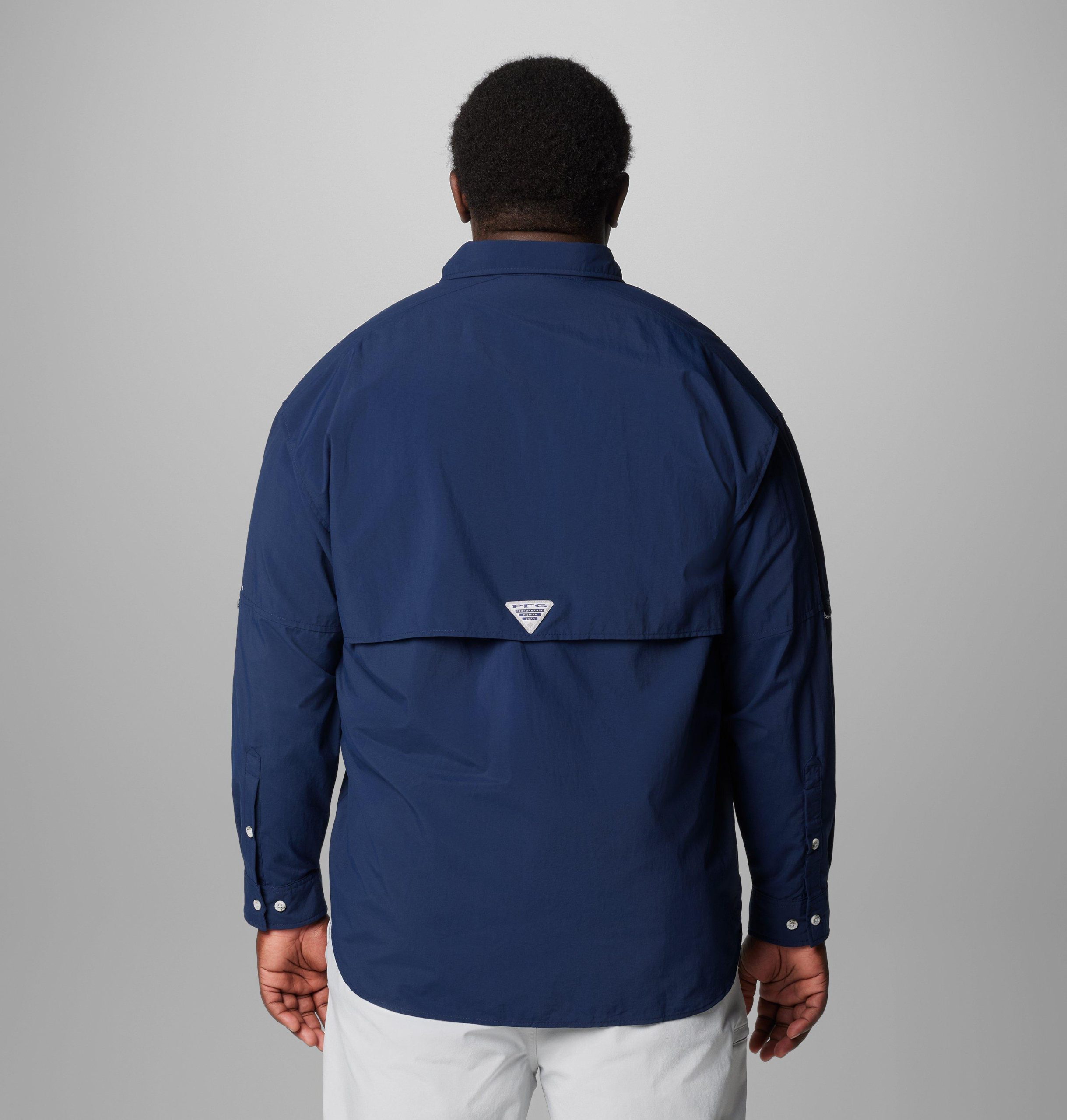 heren pfg bahama ii shirt met lange mouwen - groot