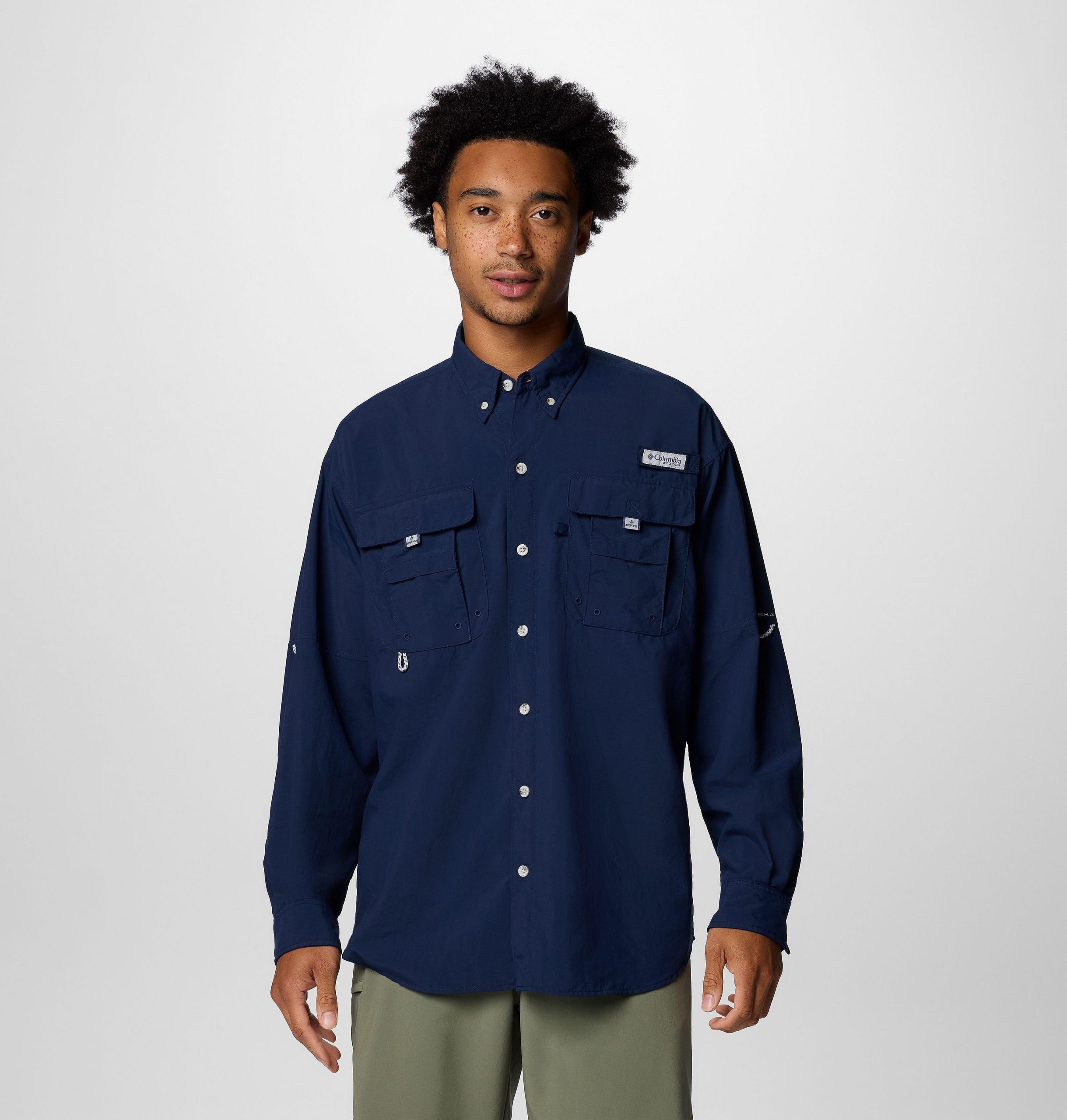 heren pfg bahama ii shirt met lange mouwen - lang