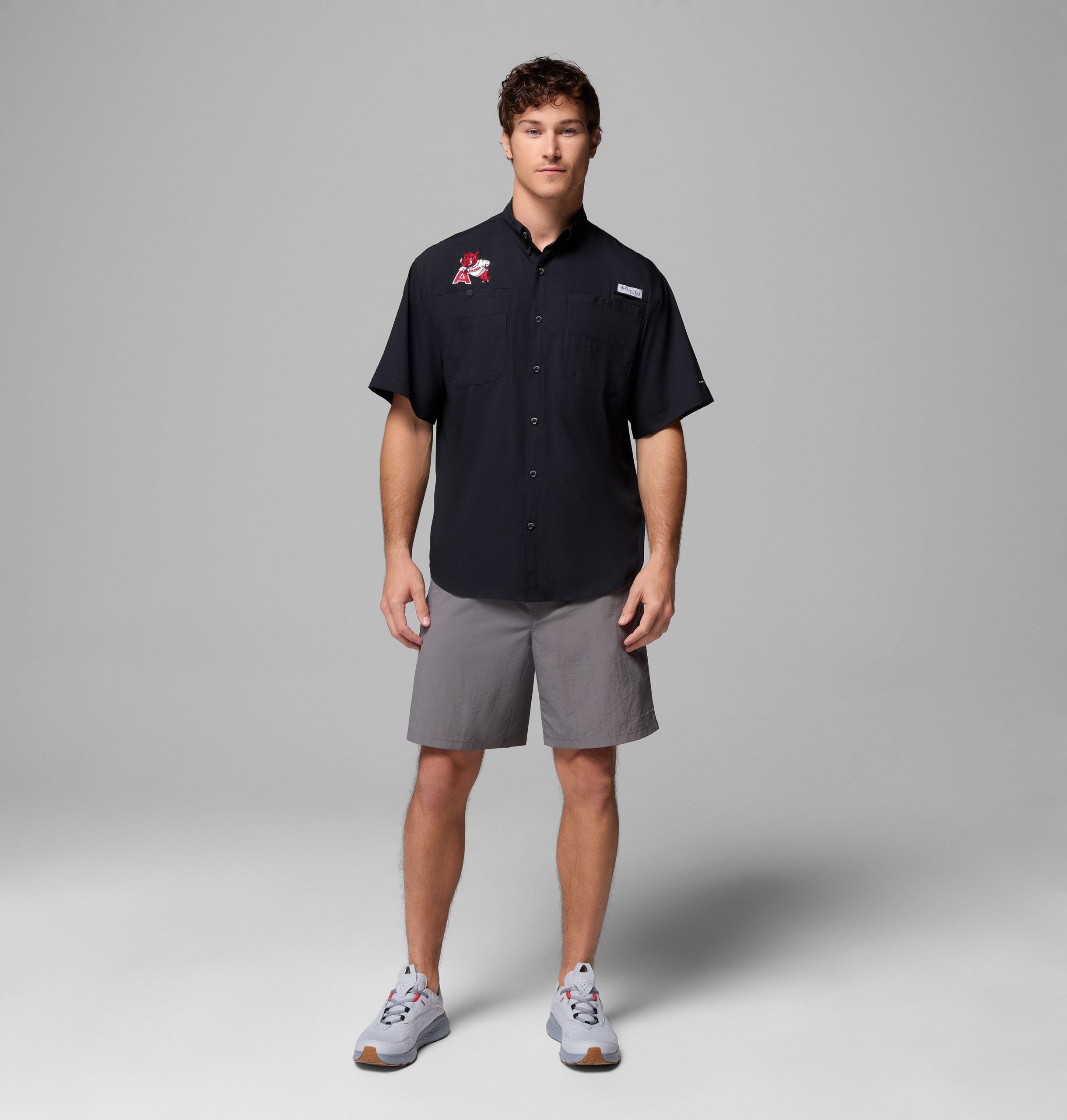 heren pfg tamiami shirt met korte mouwen - arkansas