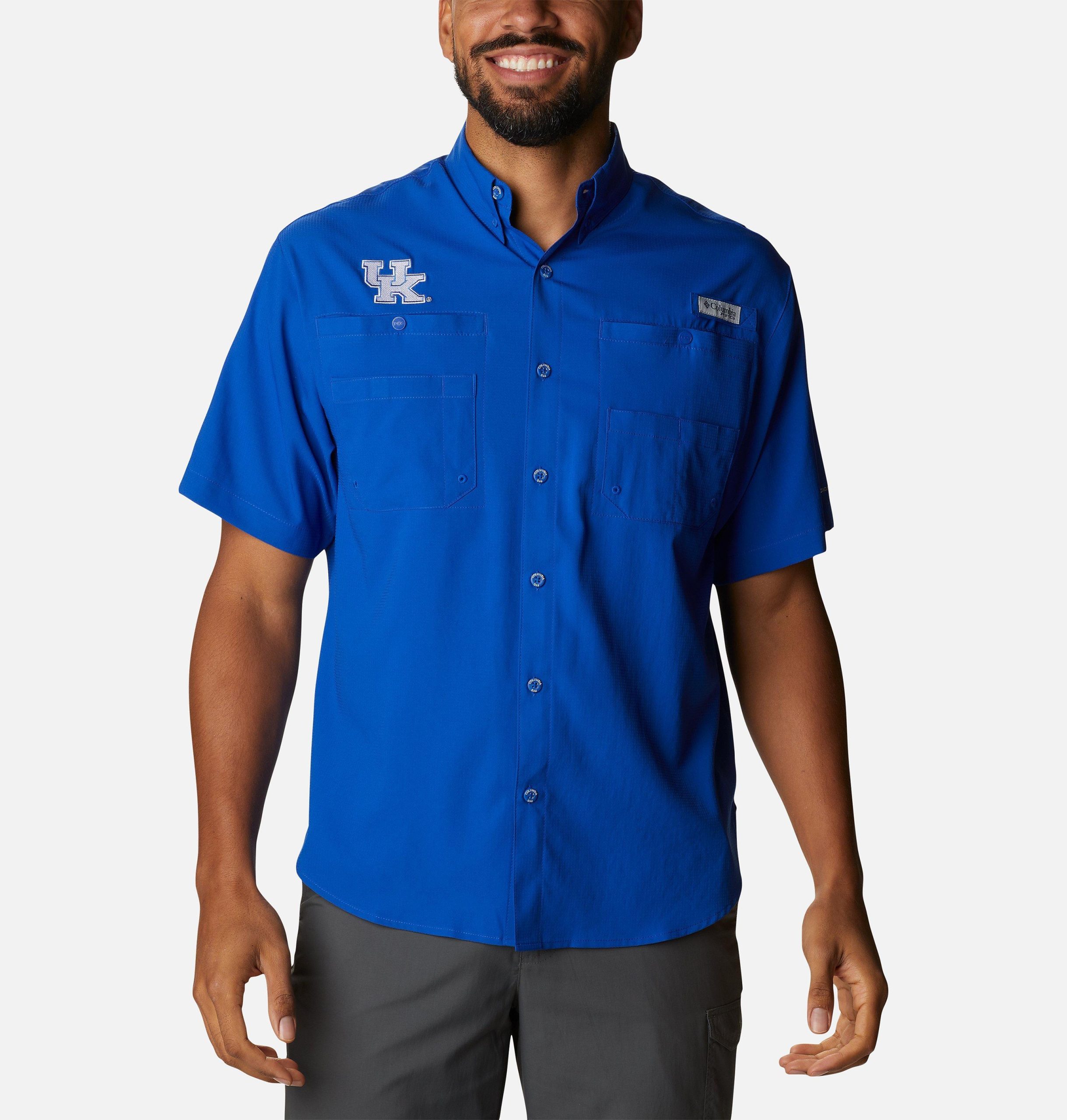 heren pfg tamiami shirt met korte mouwen - kentucky