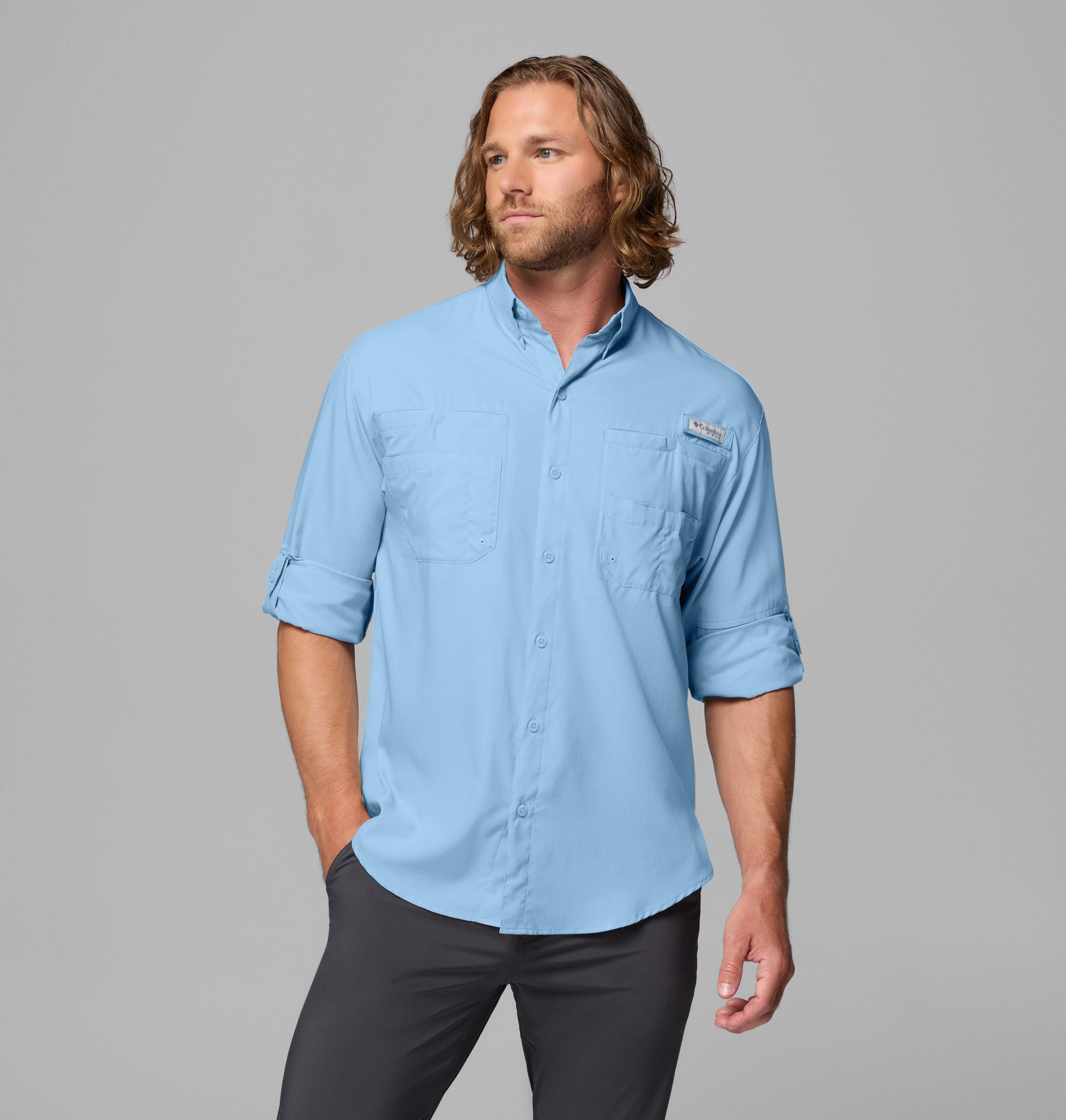 heren pfg tamiami ii shirt met lange mouwen