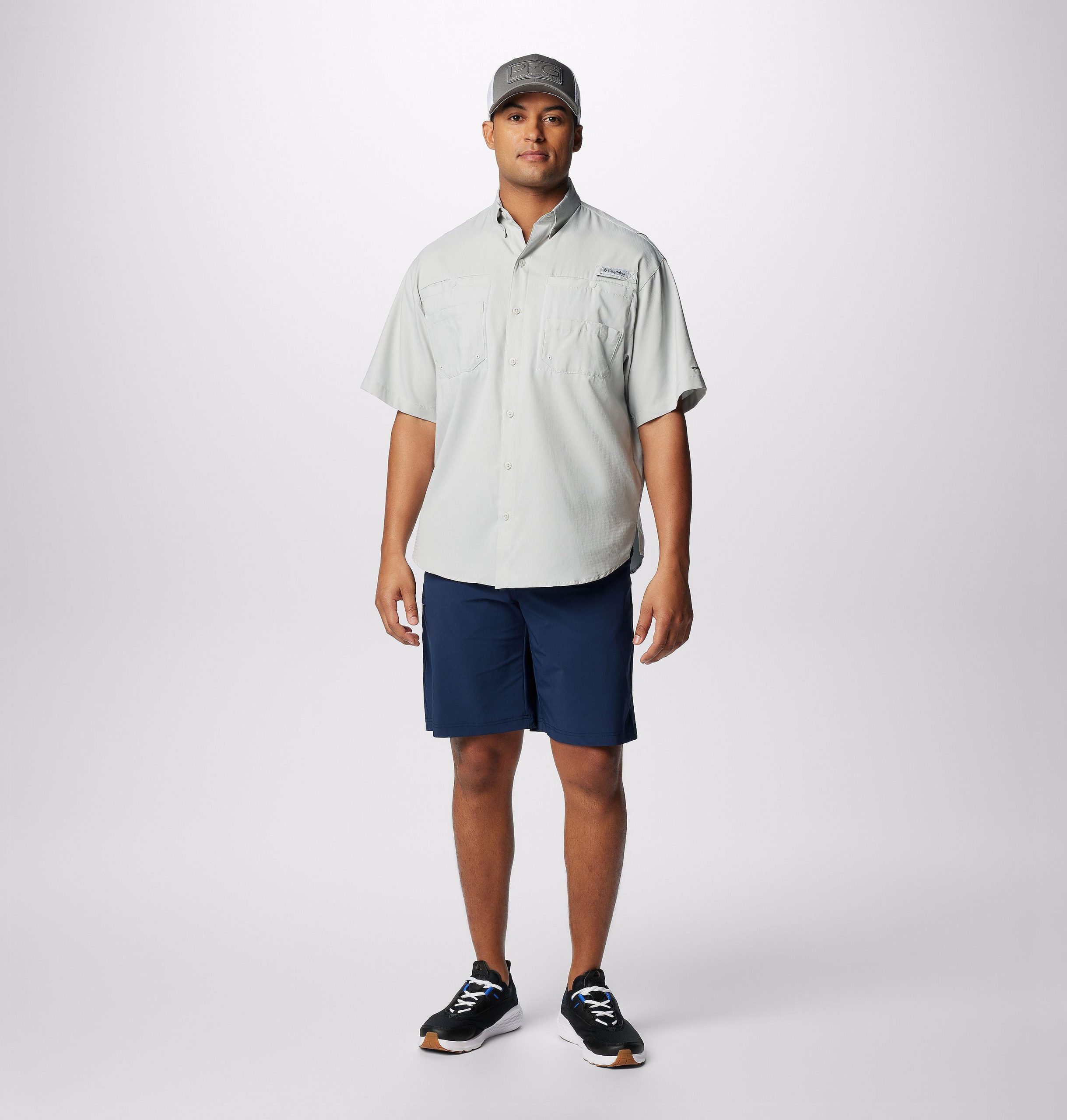 pfg tamiami ii t-shirt met korte mouwen voor heren - lange maat