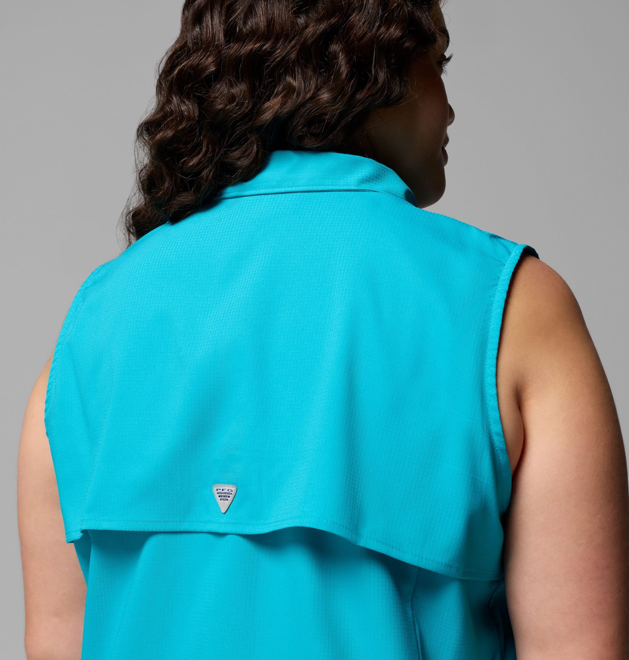 pfg tamiami mouwloos shirt voor dames - plus size