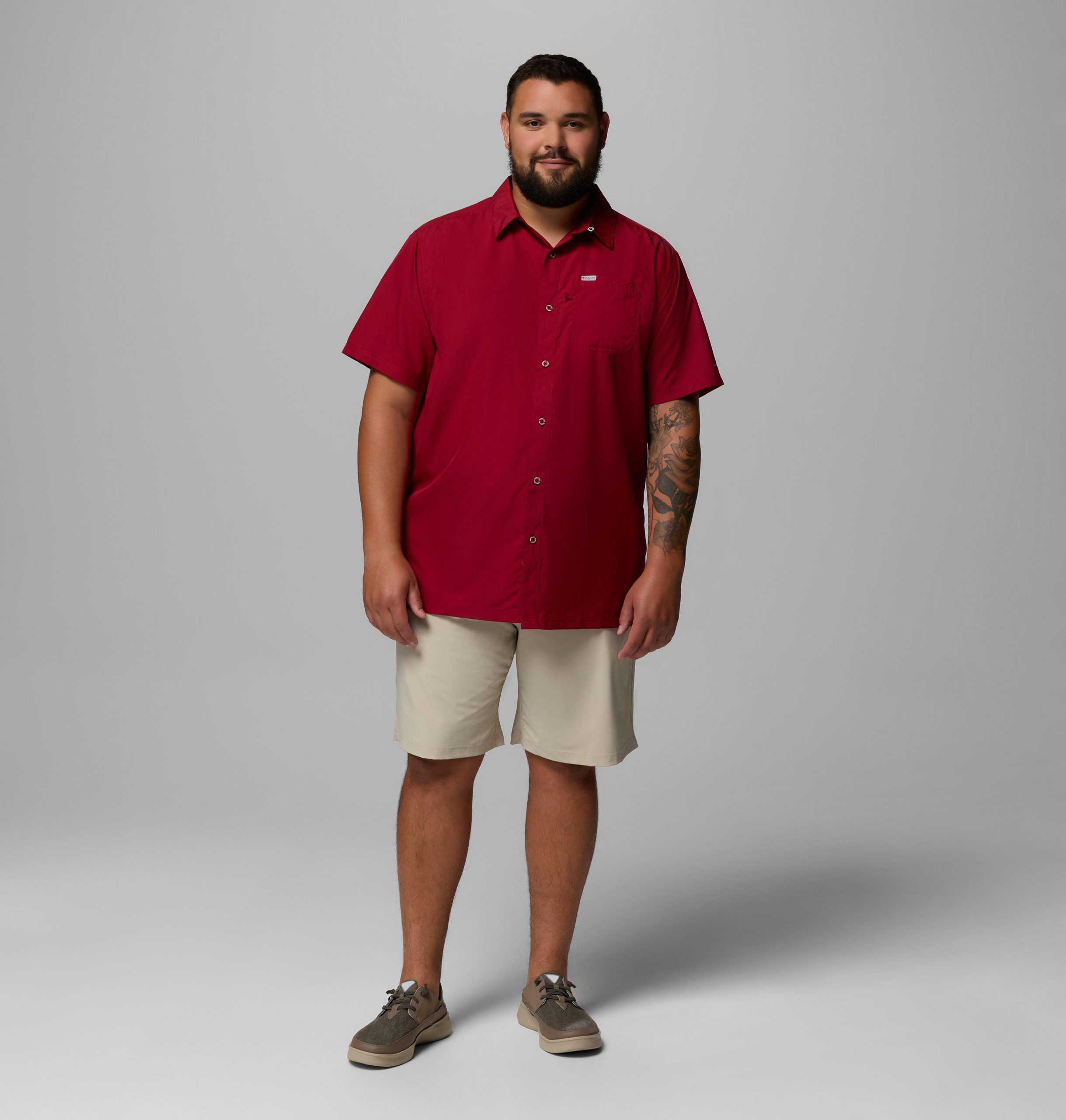pfg slack tide camp shirt voor heren - groot