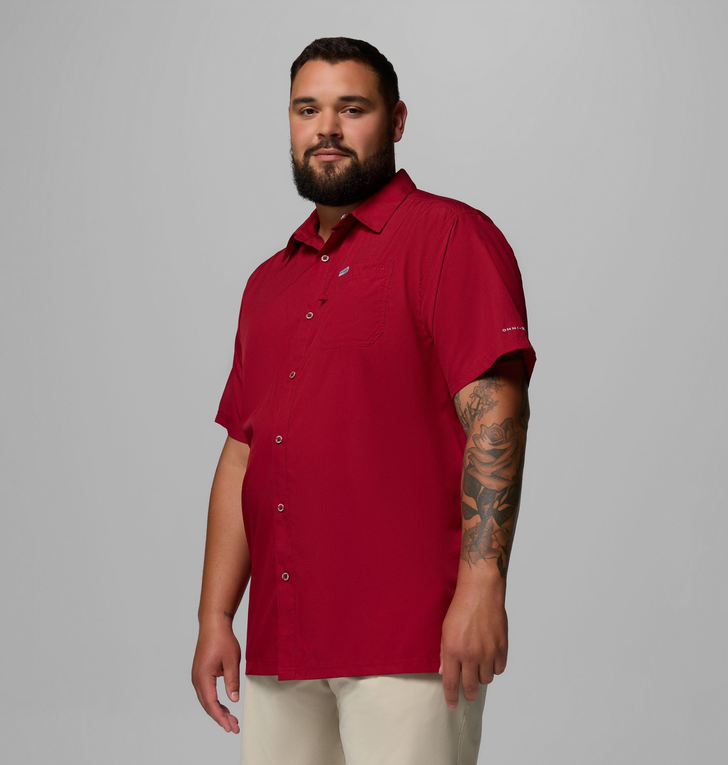 pfg slack tide camp shirt voor heren - groot