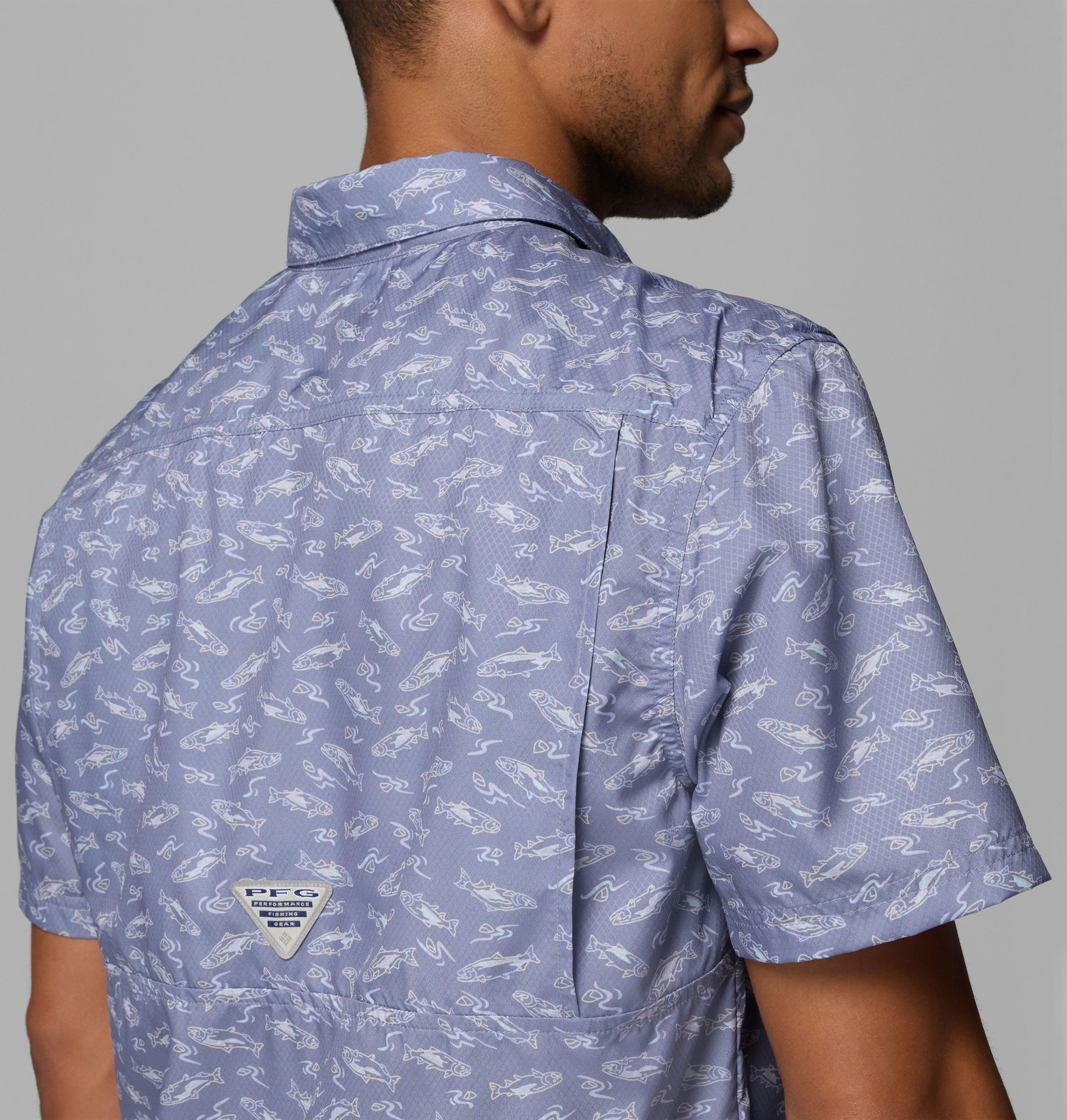 pfg super slack tide camp shirt voor heren - lang