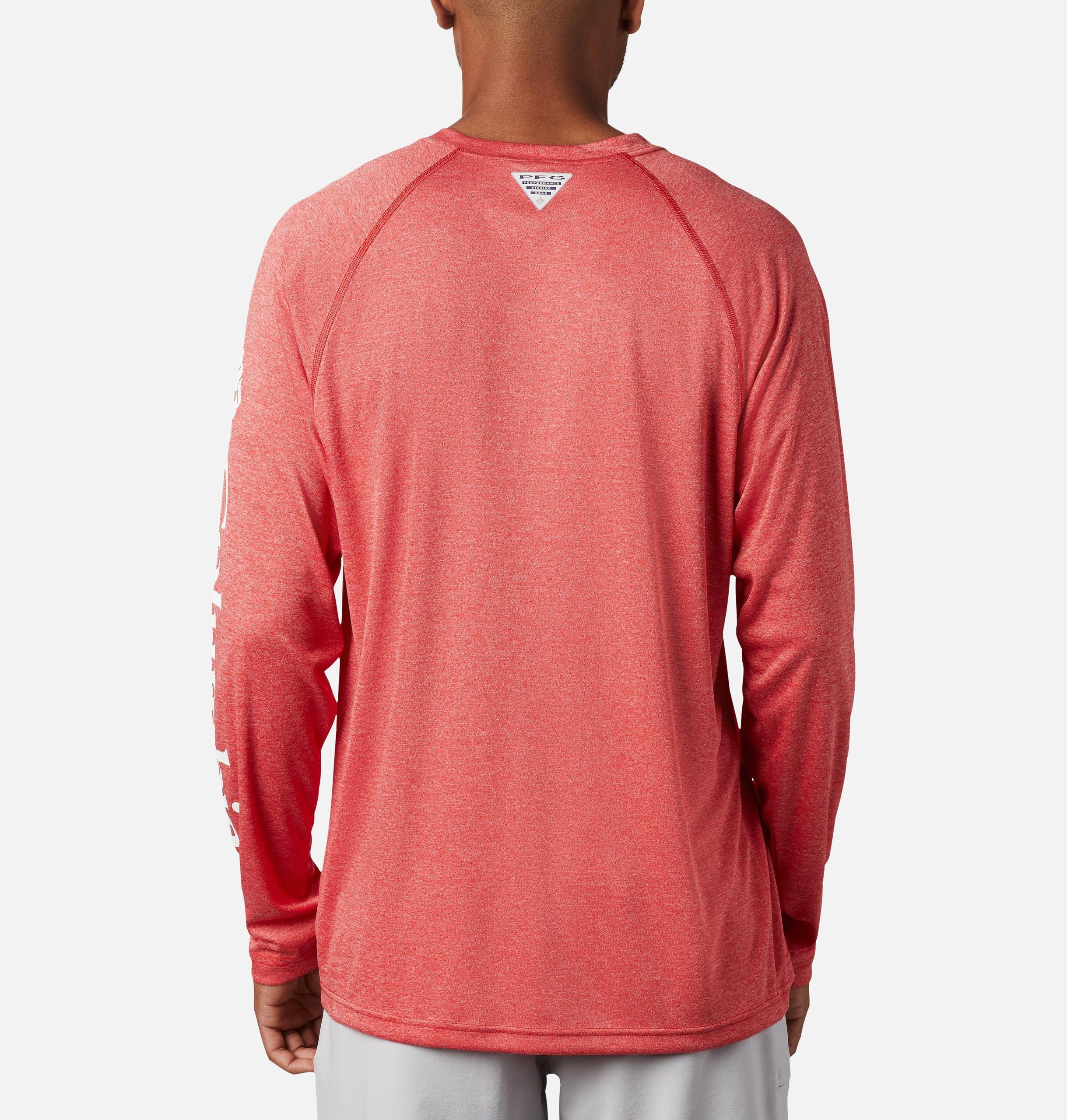 heren pfg terminal tackle heather t-shirt met lange mouwen