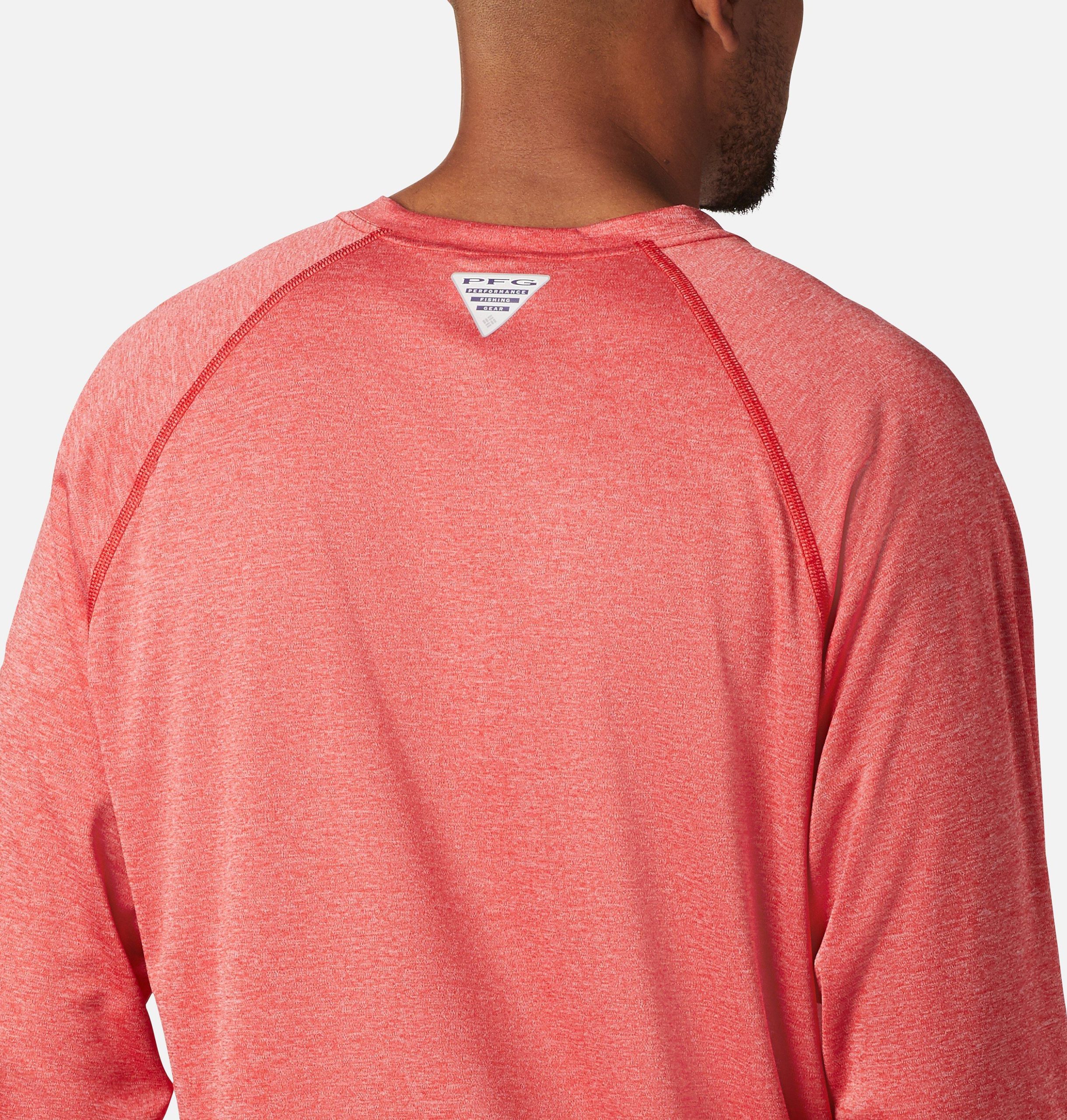 heren pfg terminal tackle heather t-shirt met lange mouwen
