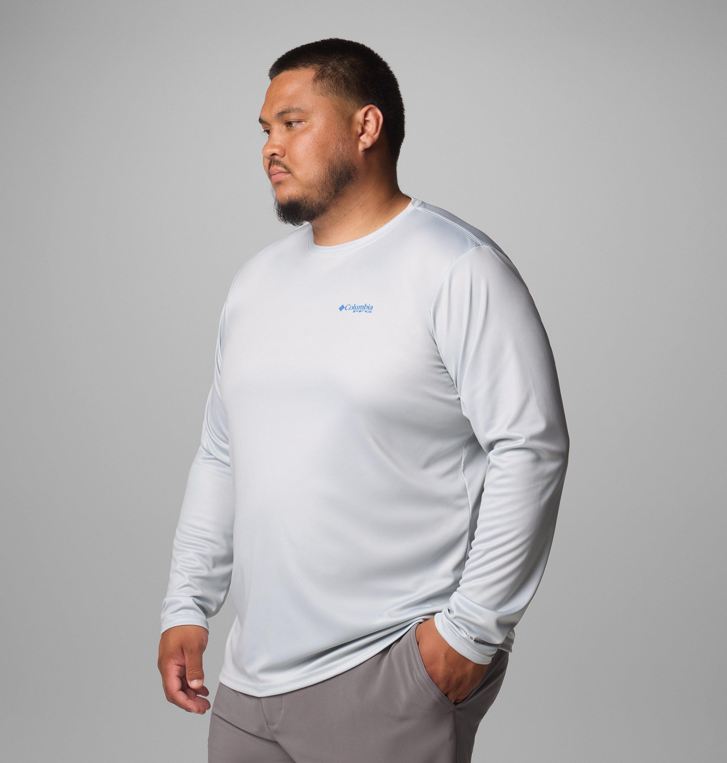 heren pfg terminal tackle visvlag shirt met lange mouwen - groot