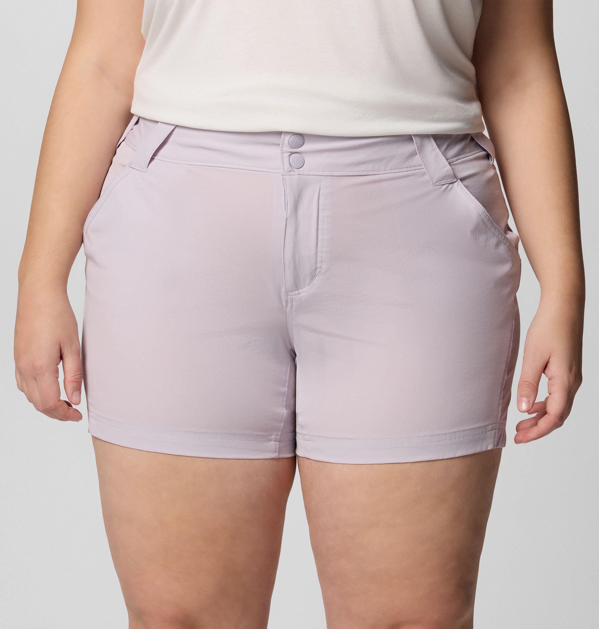 damesshorts pfg coral point iii - plusmaten