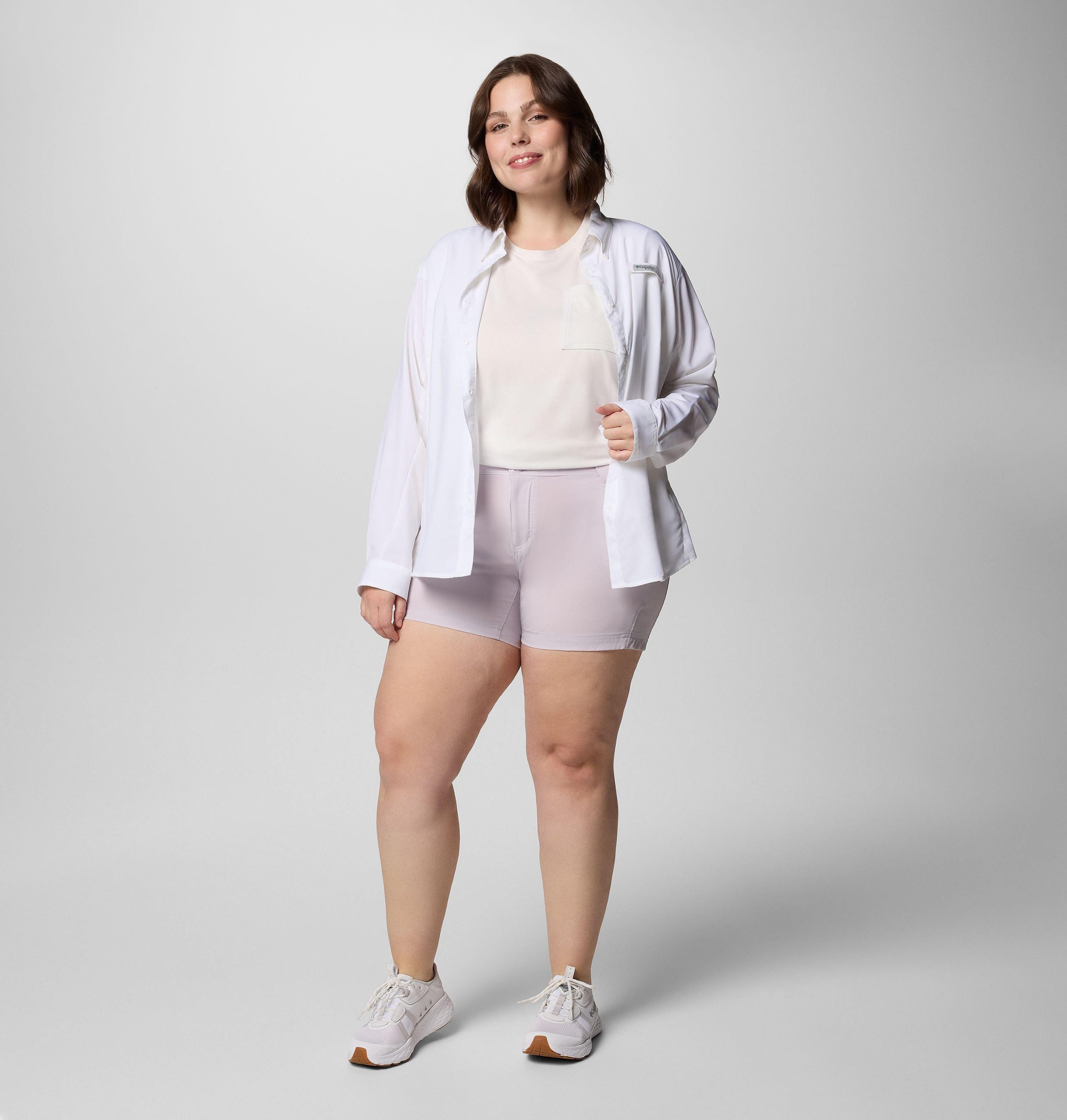 damesshorts pfg coral point iii - plusmaten