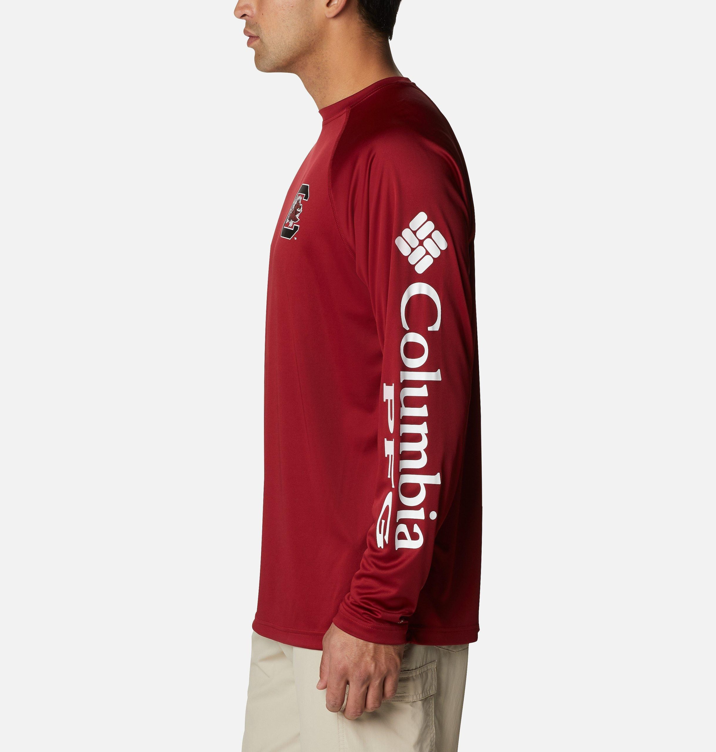 herenoverhemd met lange mouwen en terminal tackle-print - south carolina