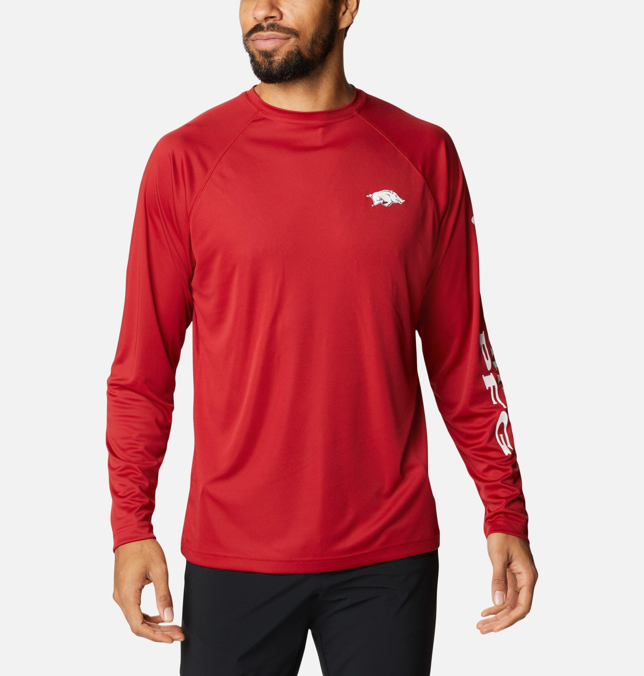 clg terminal tackle ls shirt tall - arkansas