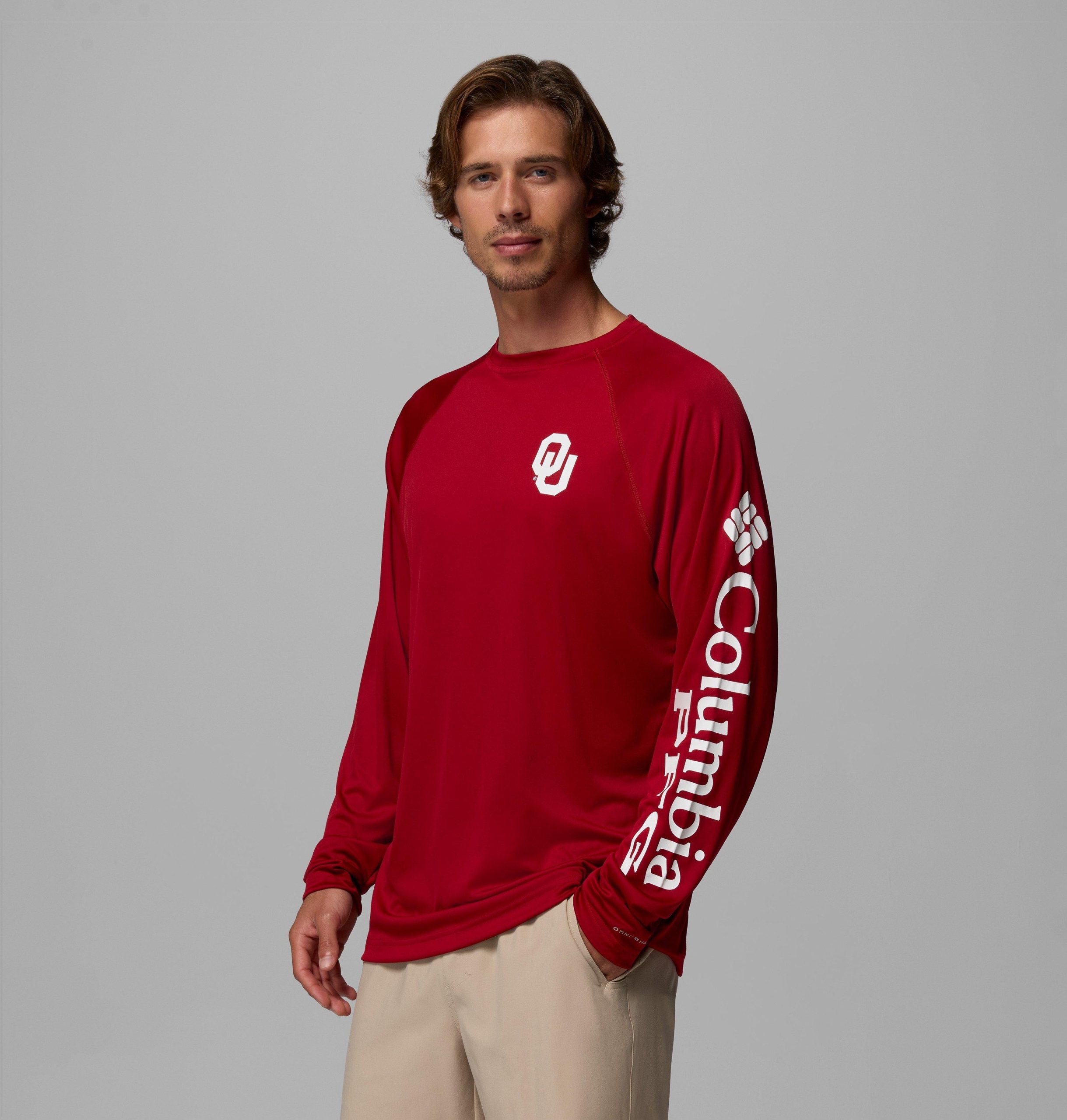 heren pfg terminal tackle shirt met lange mouwen - tall - oklahoma