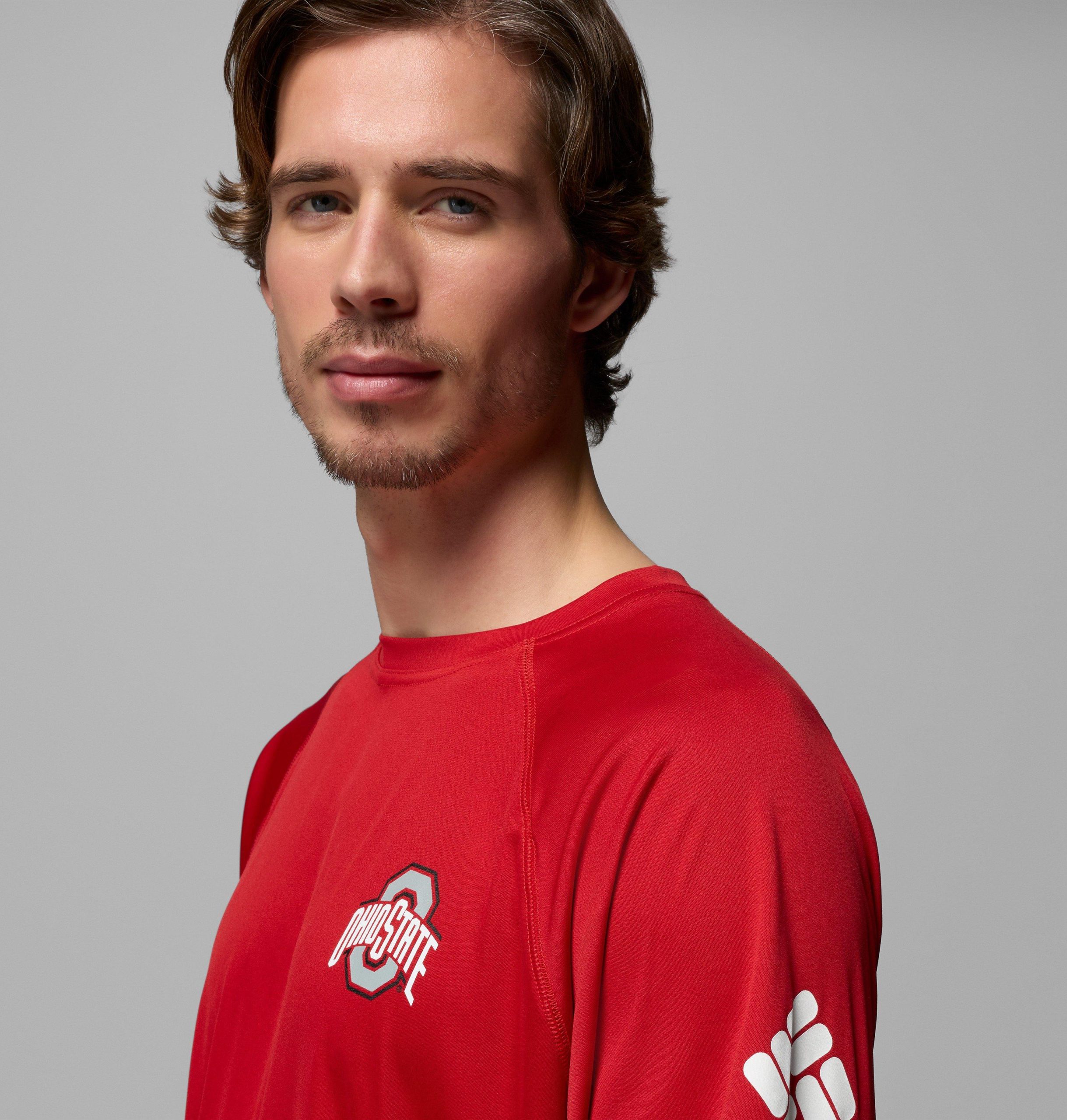heren pfg terminal tackle shirt met lange mouwen - tall - ohio state