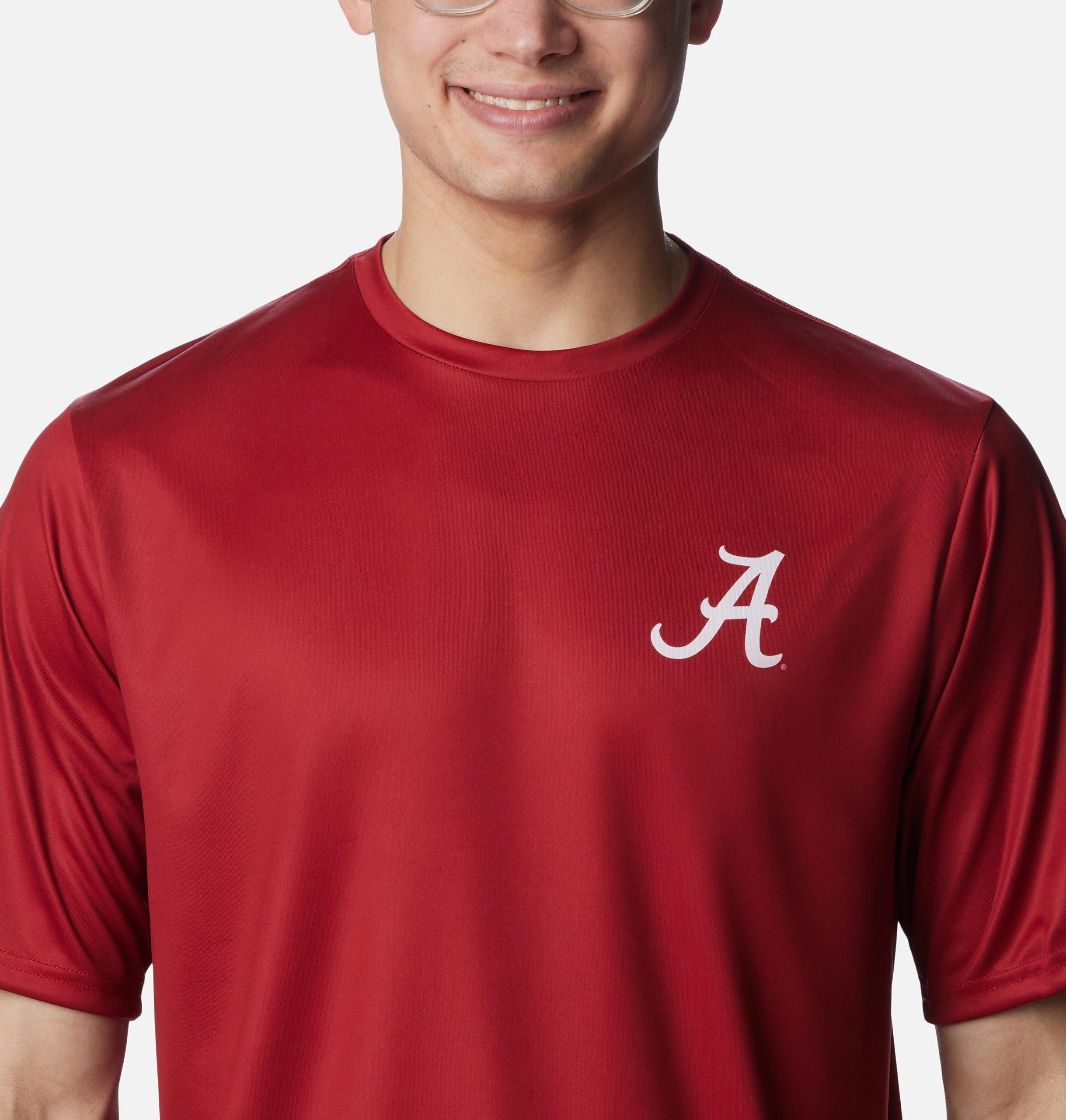 heren college pfg terminal tackle shirt met korte mouwen - alabama