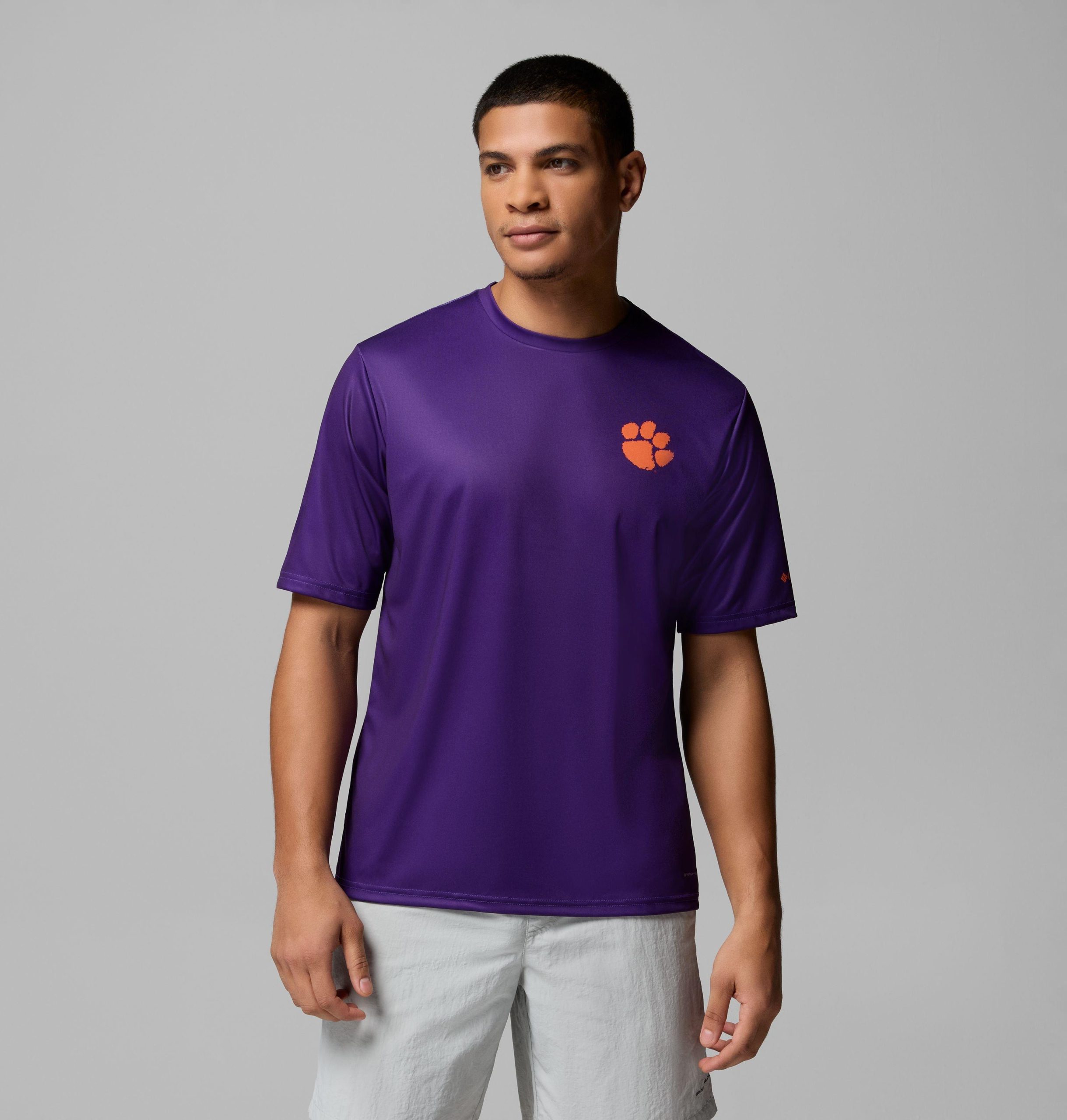 heren pfg terminal tackle shirt met korte mouwen - clemson