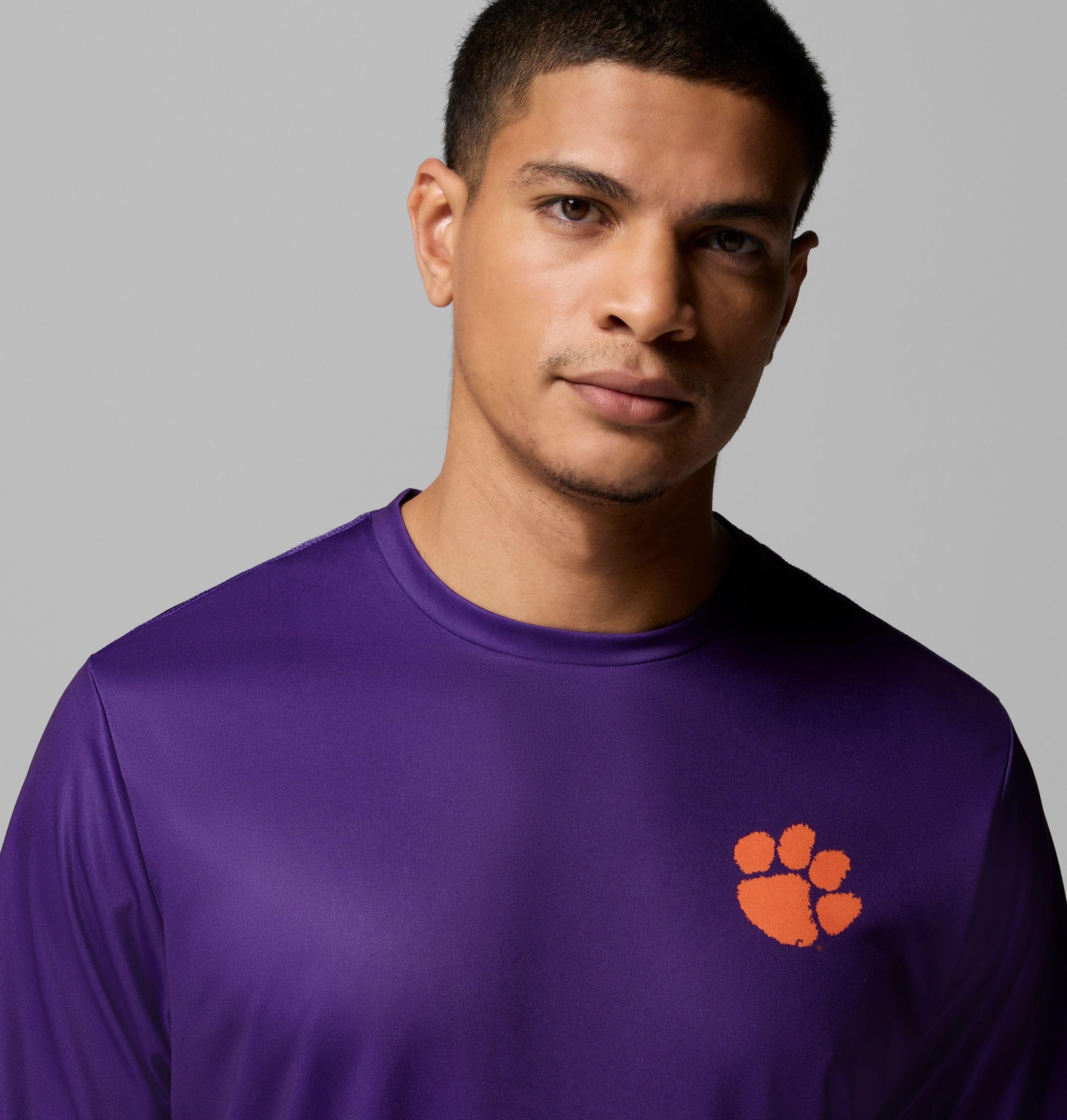 heren pfg terminal tackle shirt met korte mouwen - clemson