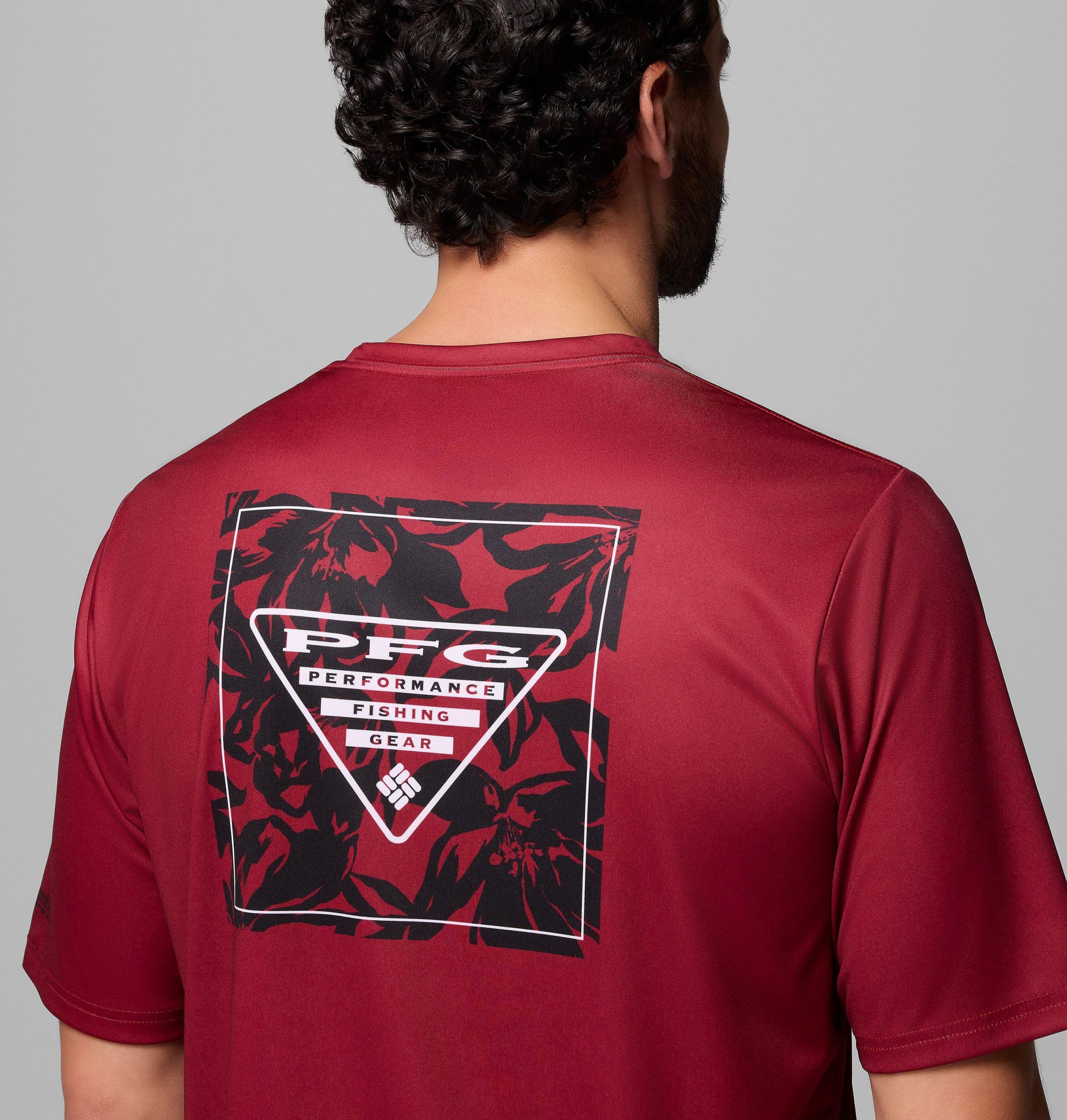 heren collegiate pfg terminal tackle shirt met korte mouwen
