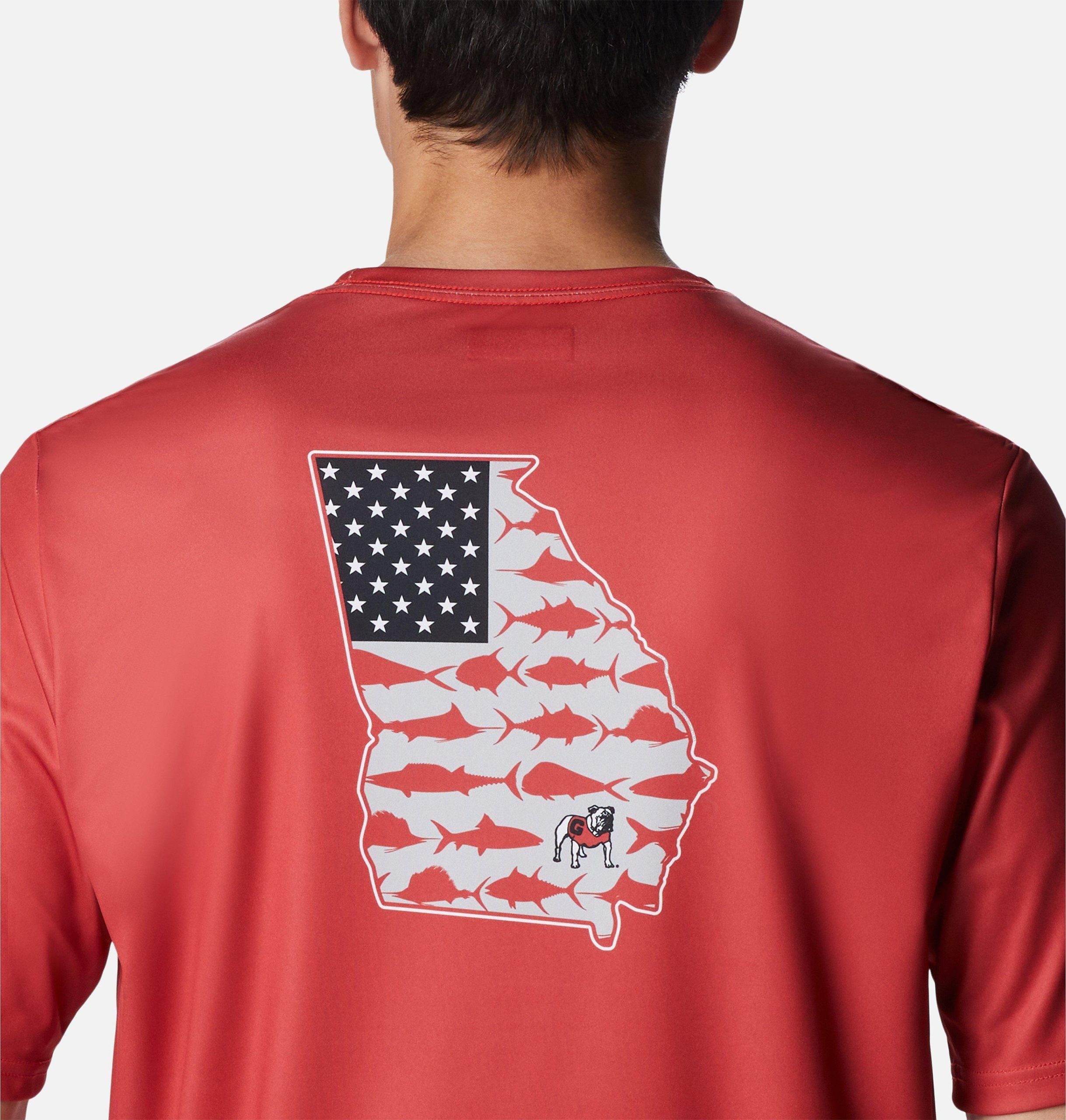 heren pfg terminal tackle shirt met korte mouwen - georgia