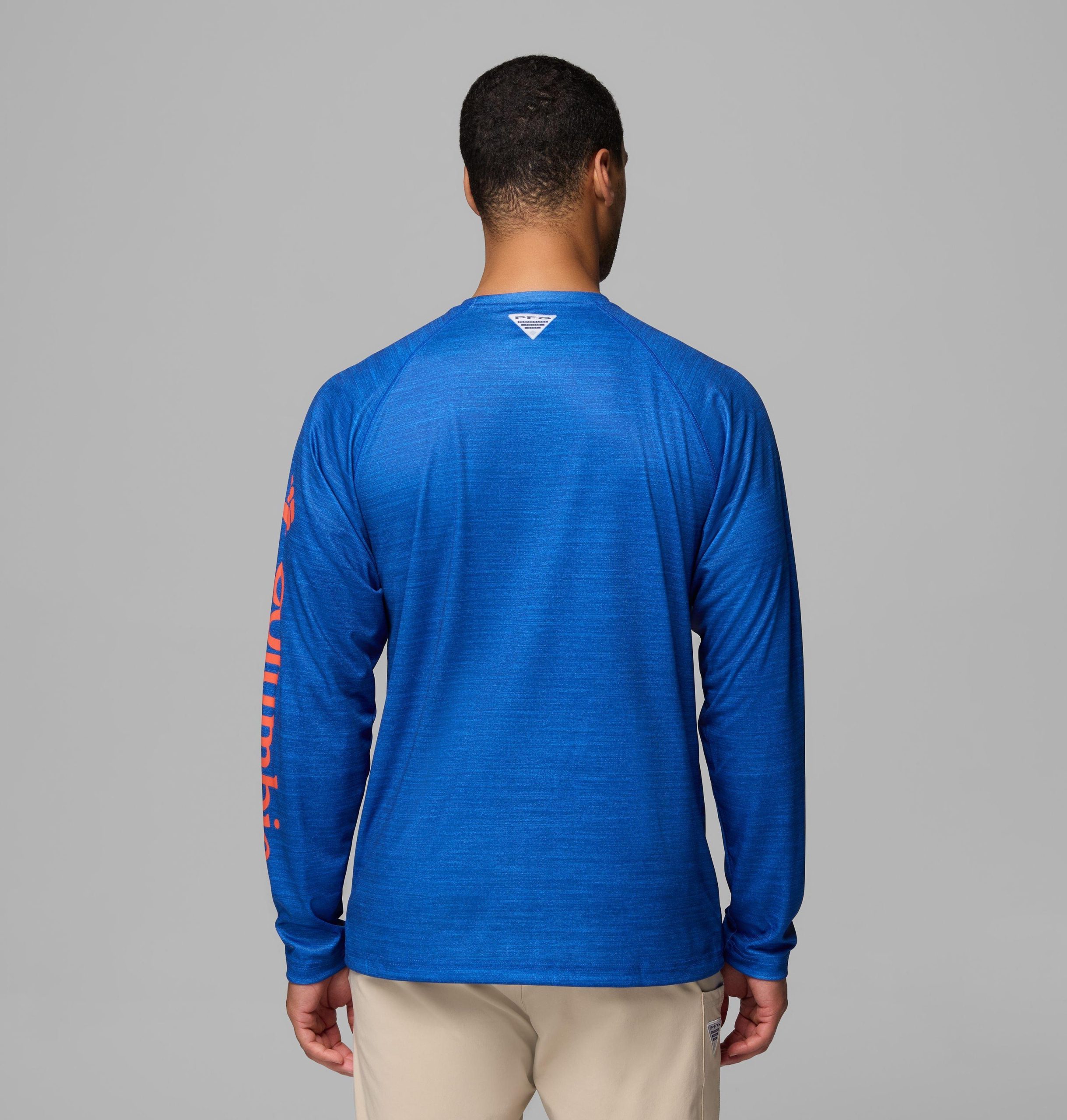 heren college pfg terminal tackle shirt met lange mouwen gemêleerd - florida