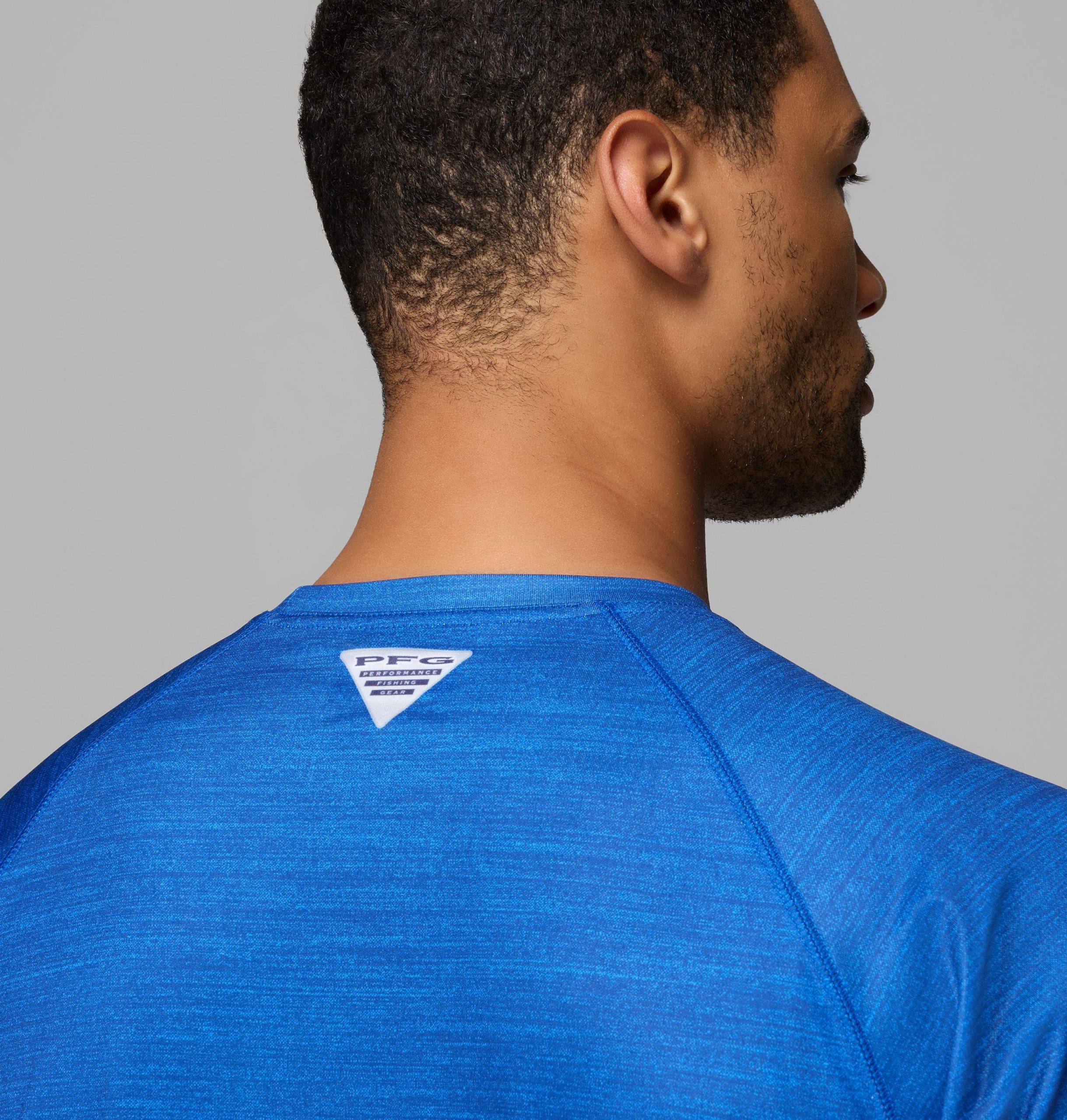 heren college pfg terminal tackle shirt met lange mouwen gemêleerd - florida