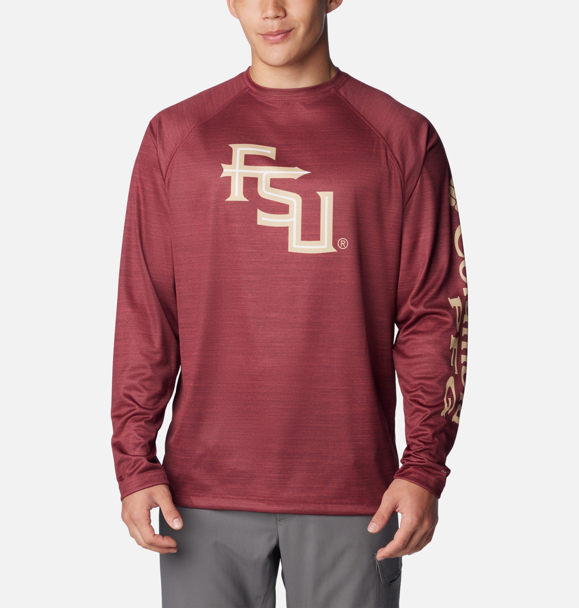 heren pfg terminal tackle shirt met lange mouwen gemêleerd - florida state