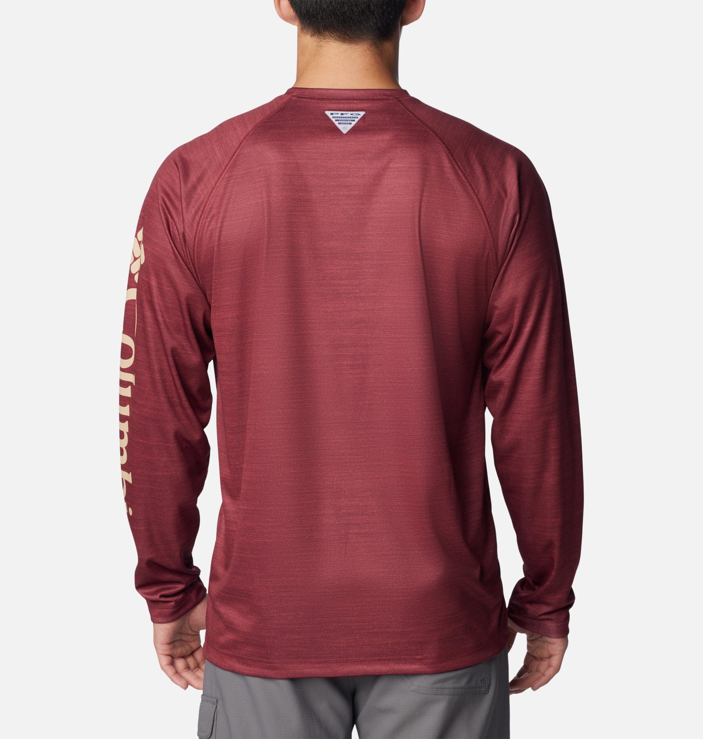 heren pfg terminal tackle shirt met lange mouwen gemêleerd - florida state