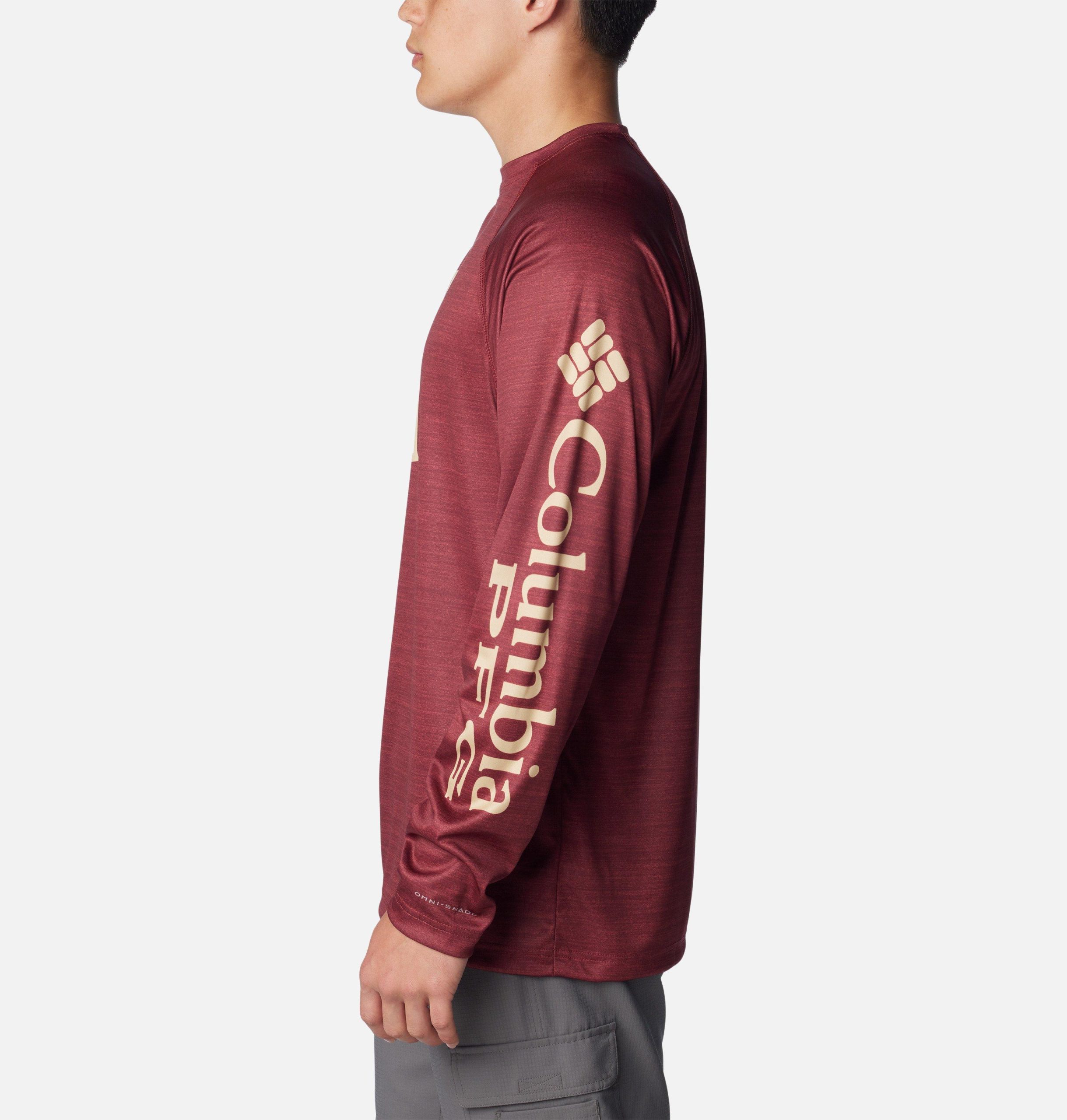 heren pfg terminal tackle shirt met lange mouwen gemêleerd - florida state