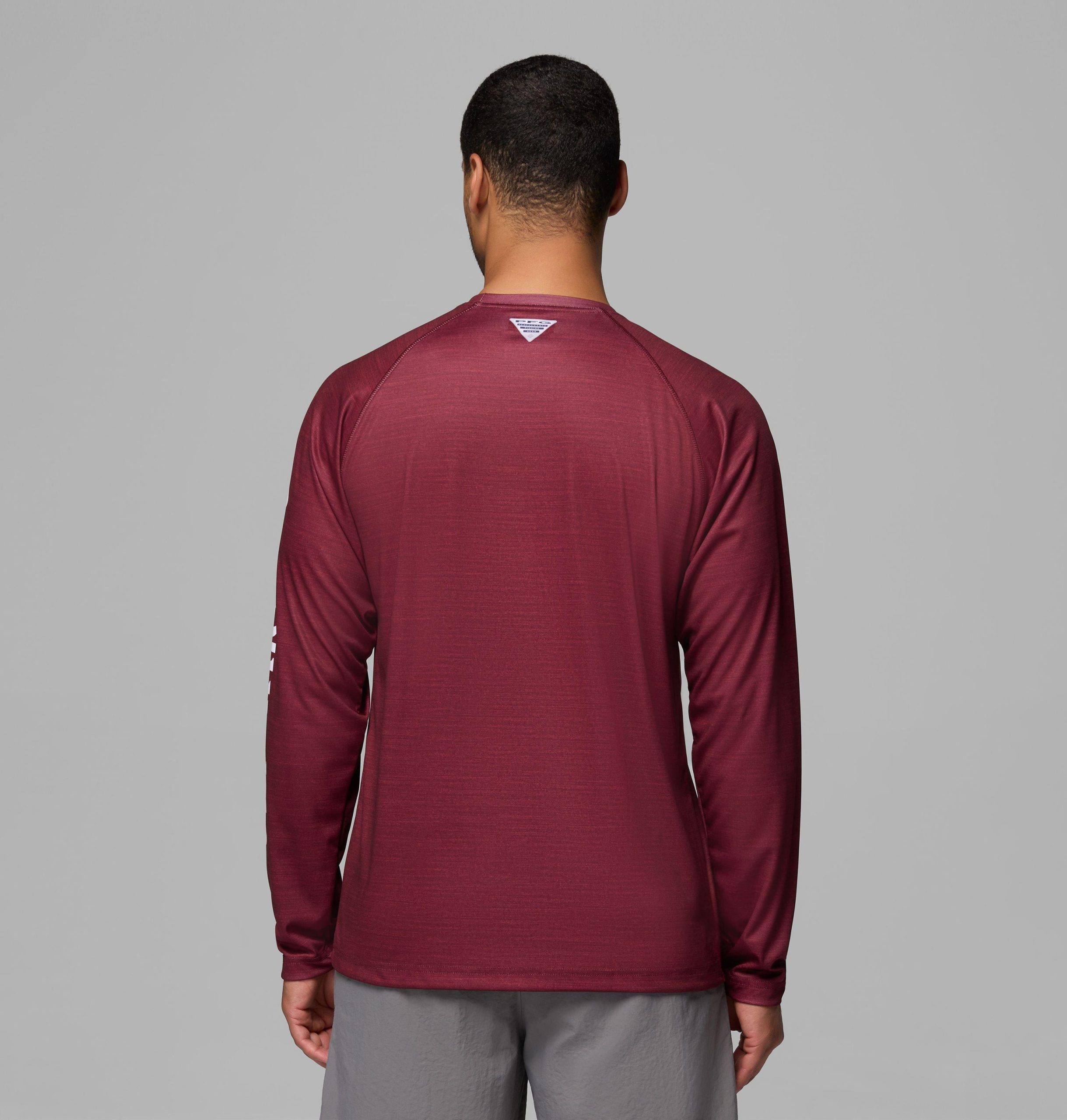 heren pfg terminal tackle shirt met lange mouwen gemêleerd - texas am