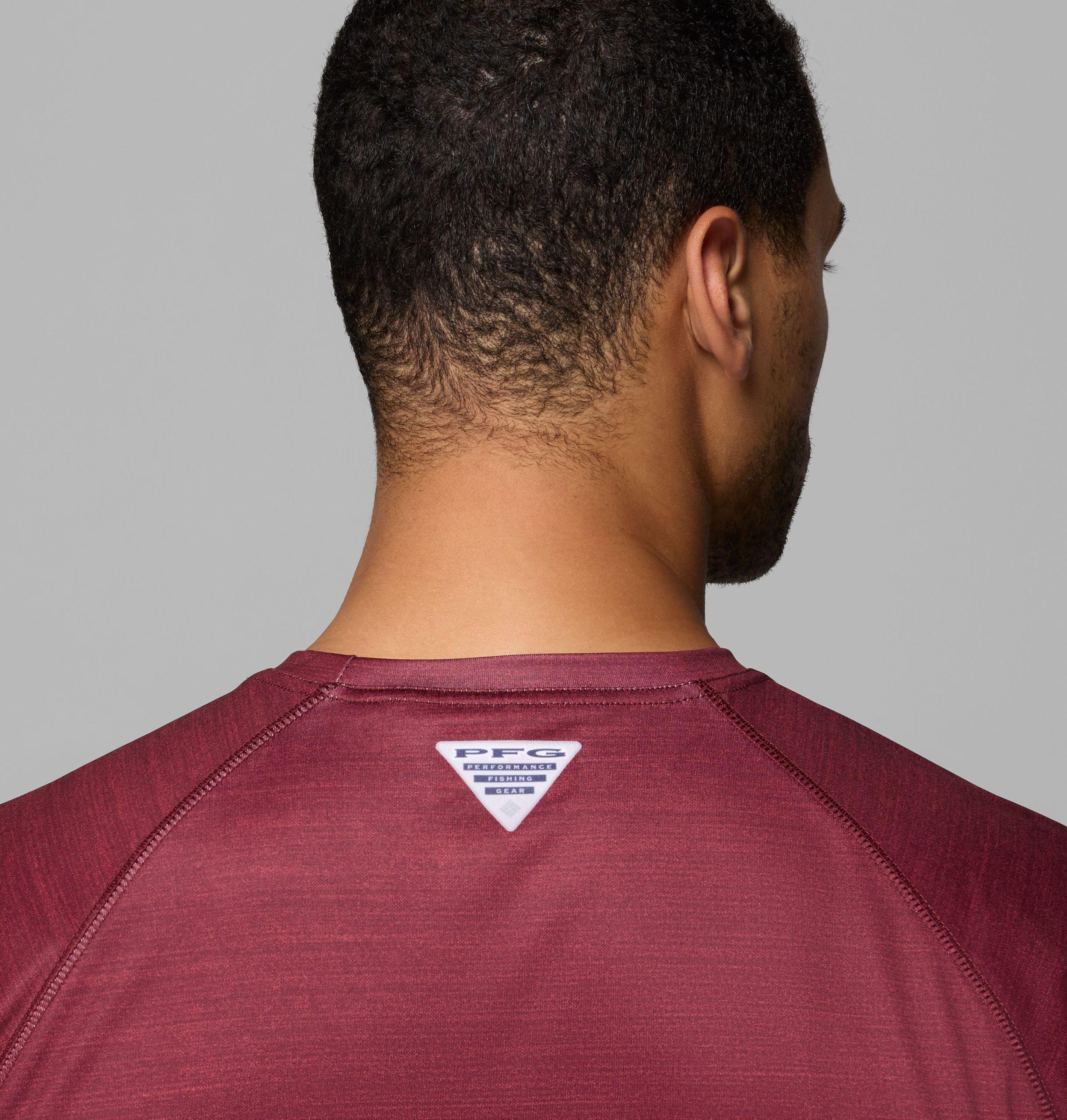 heren pfg terminal tackle shirt met lange mouwen gemêleerd - texas am