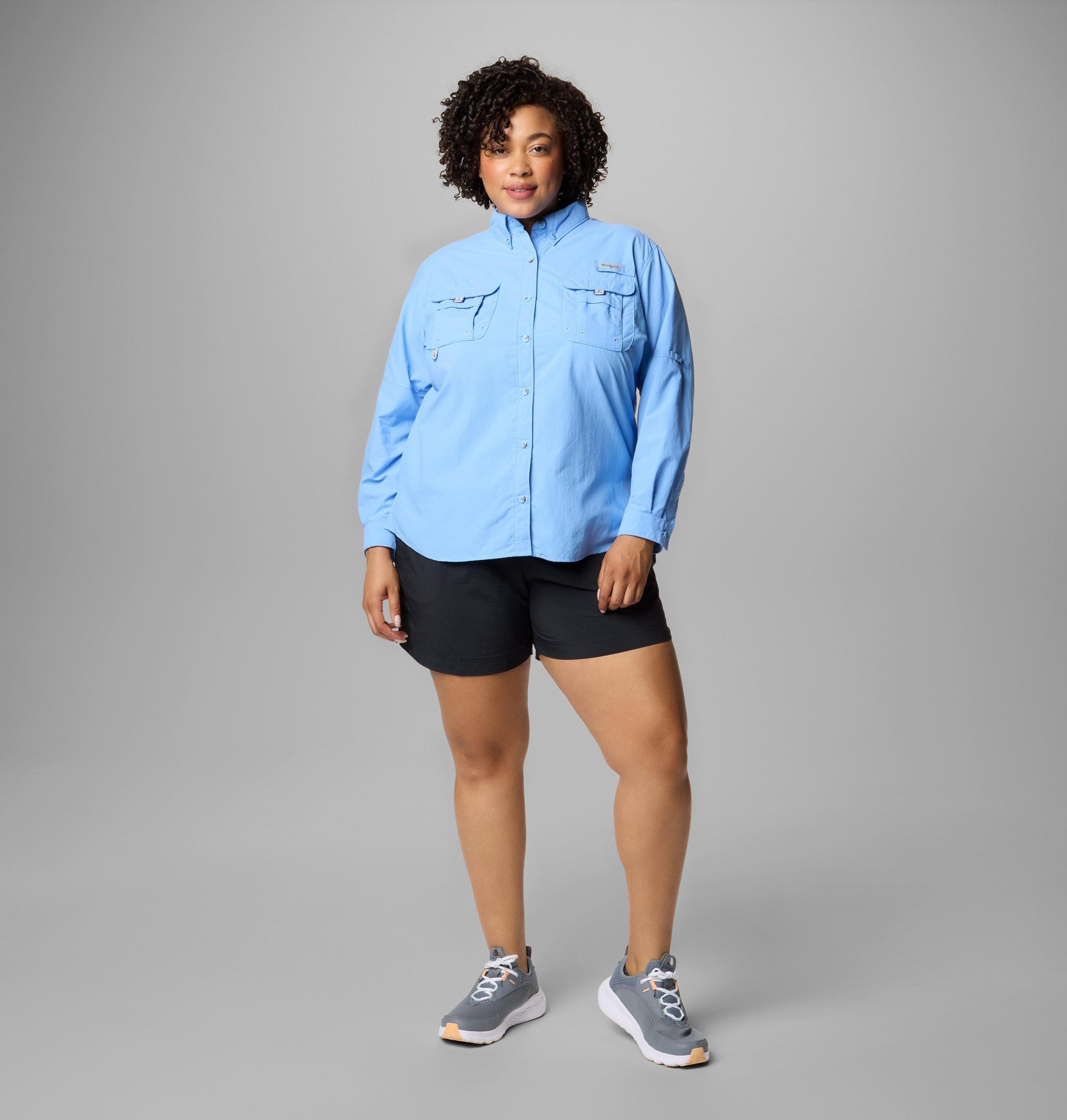 dames pfg bahama ii shirt met lange mouwen
