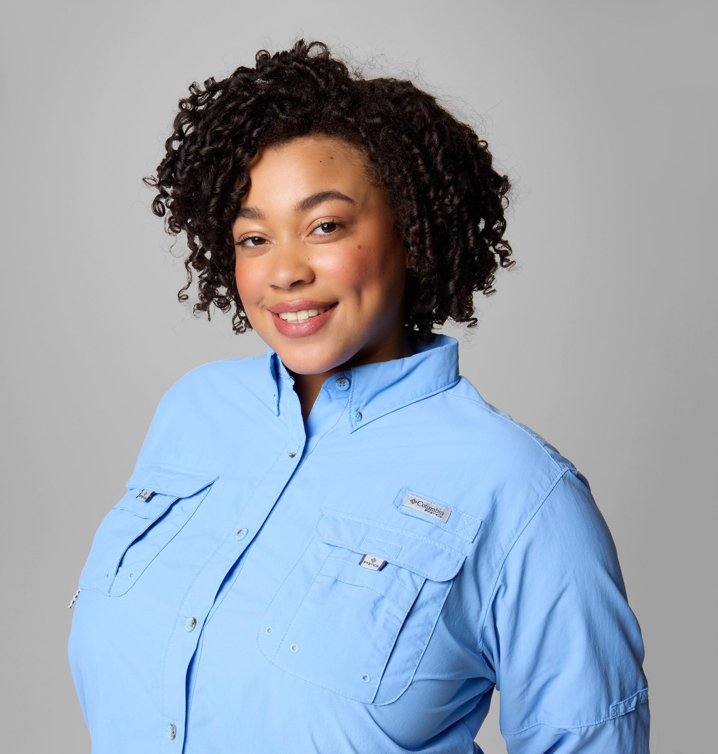 dames pfg bahama ii shirt met lange mouwen