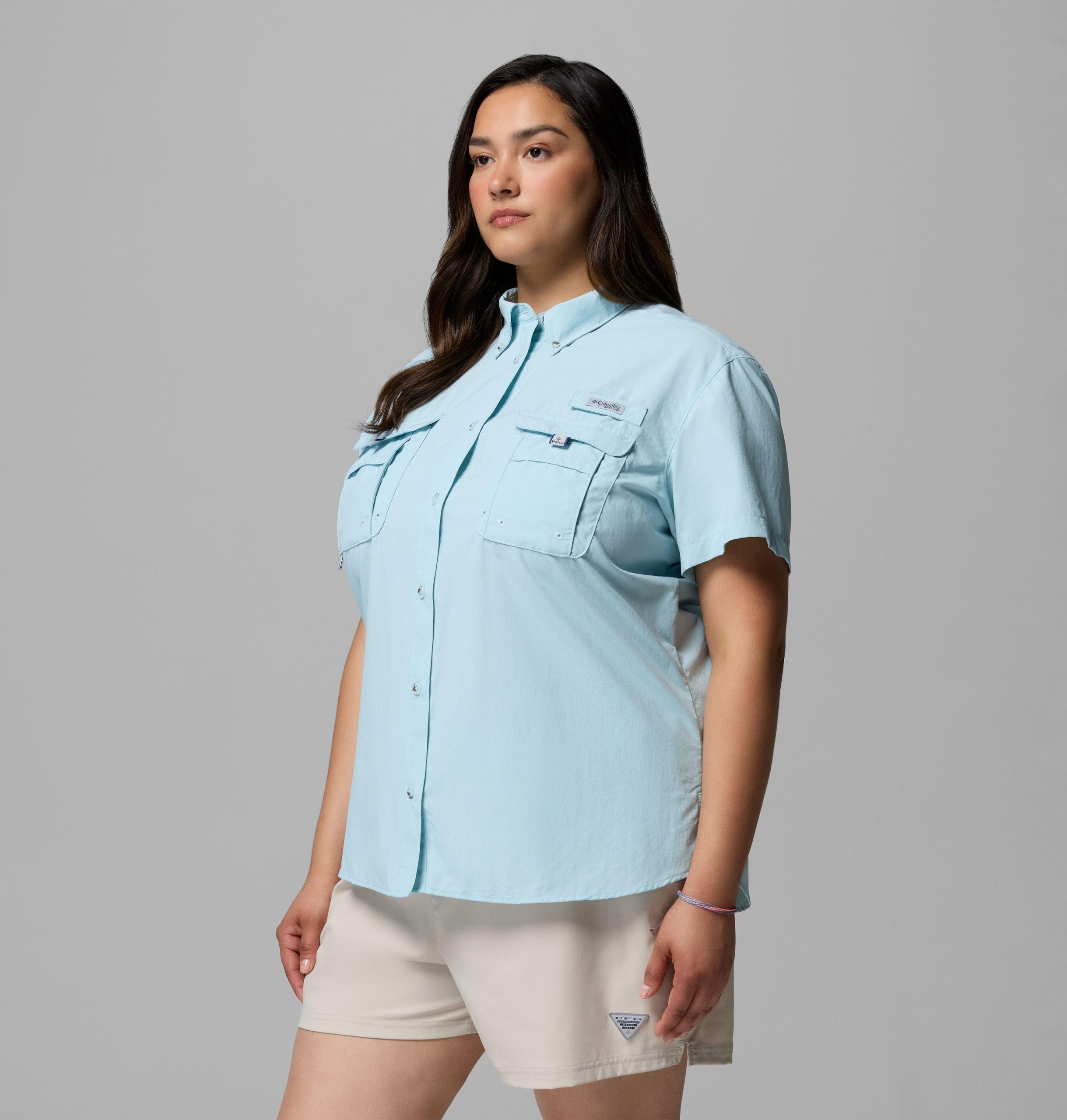 dames pfg bahama t-shirt met korte mouwen - plus size