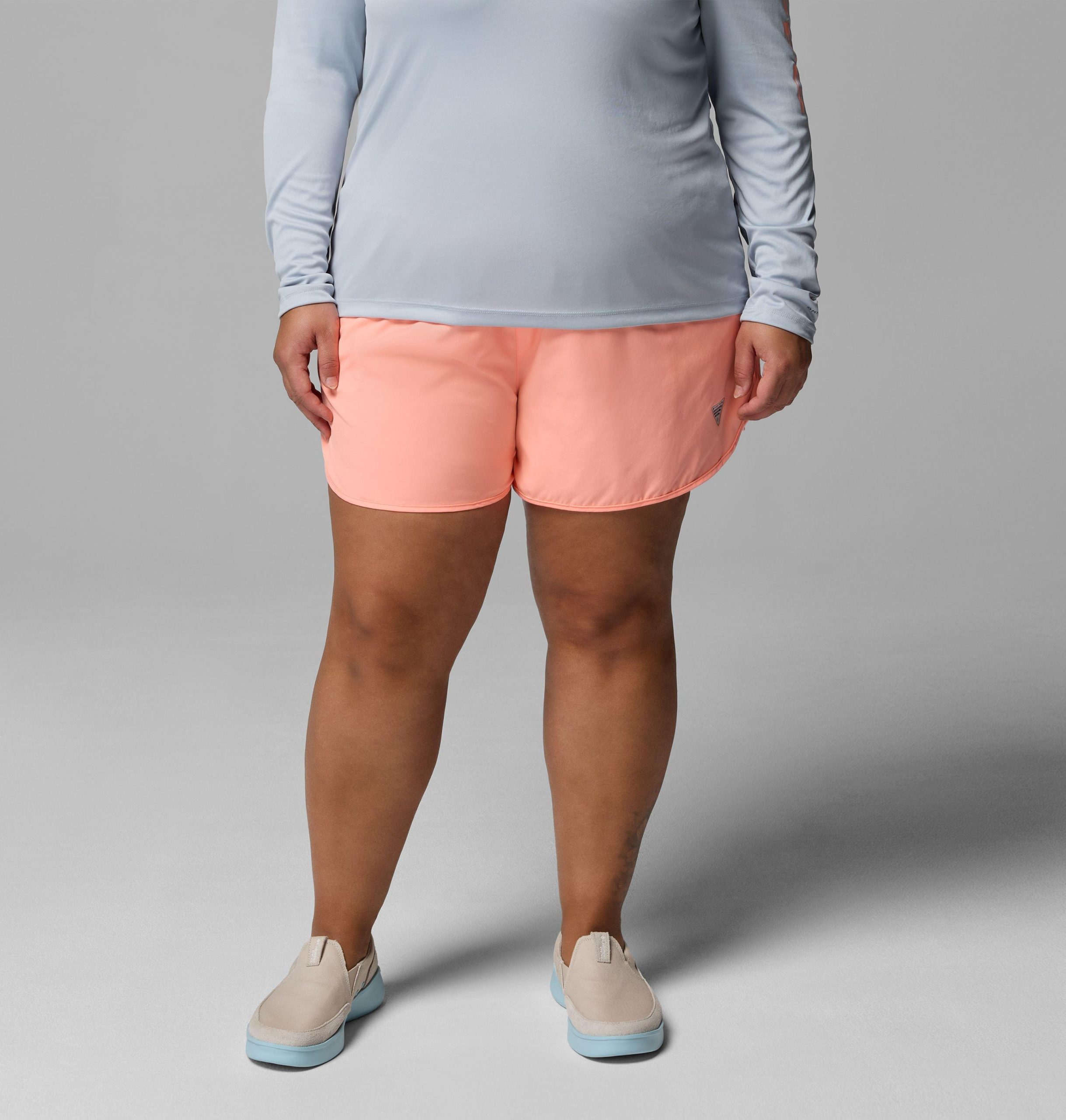 damesshorts van pfg windy bay - plusmaten