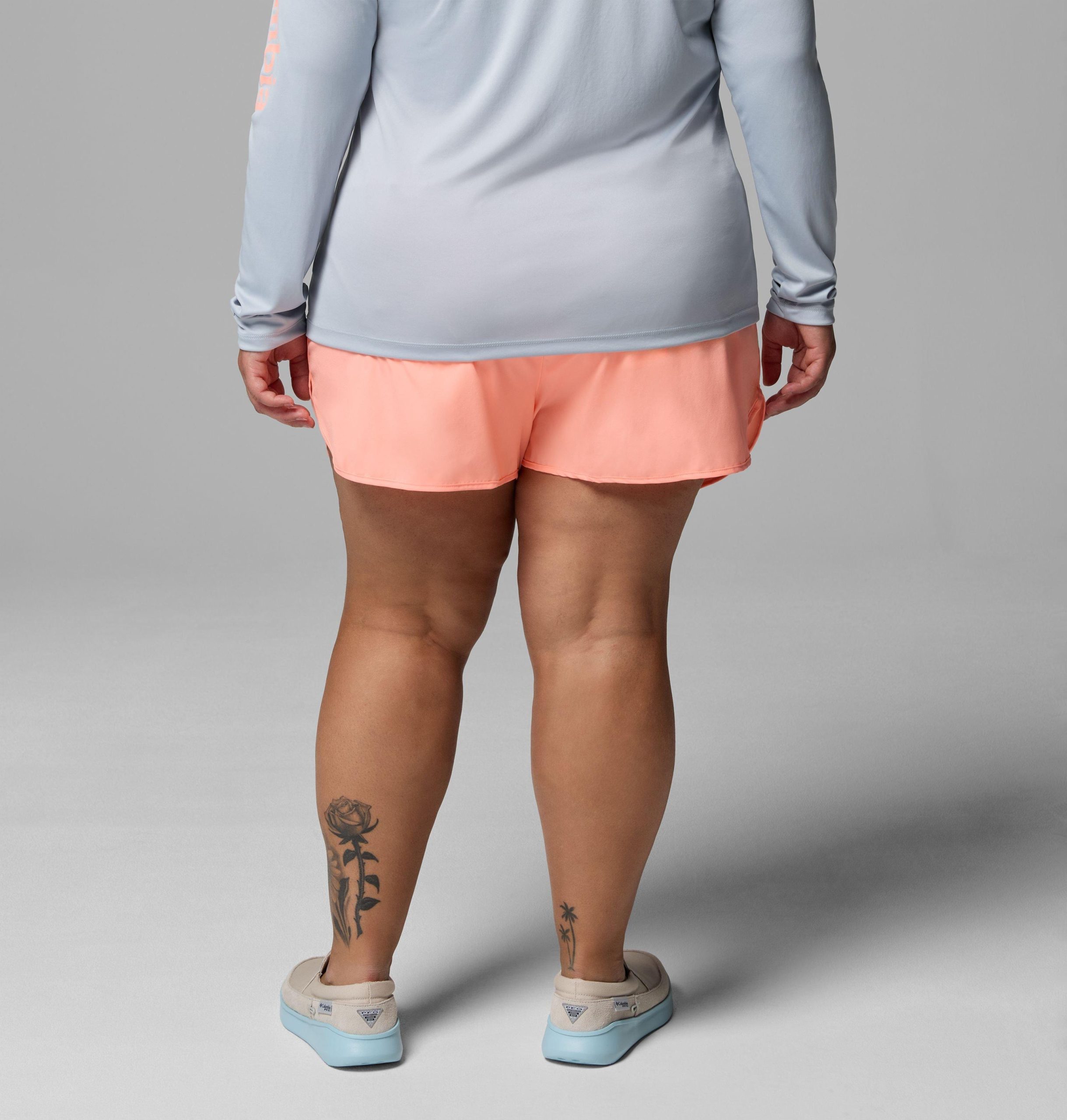 damesshorts van pfg windy bay - plusmaten